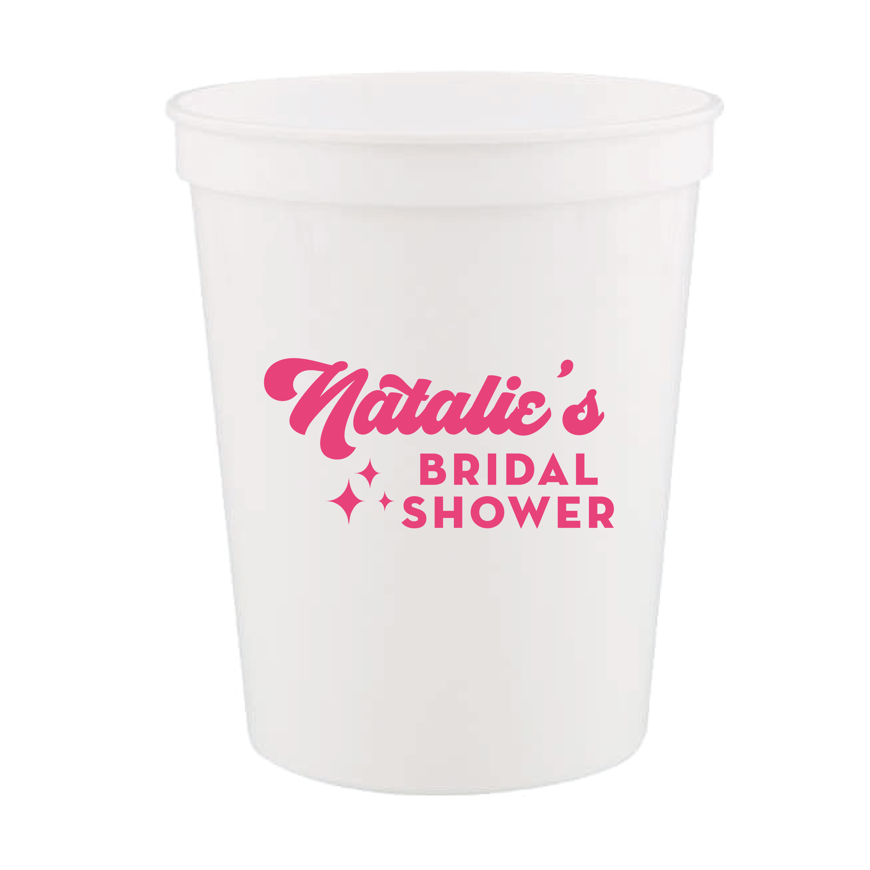Personalized Stadium Cups for Bridal Showers - Cup - Stadium