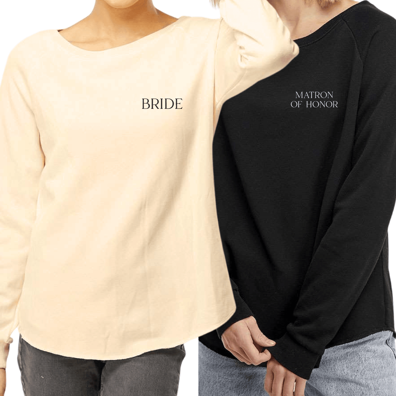 Personalized Embroidered Bridal Party Loungewear - Embroidery - Tshirt