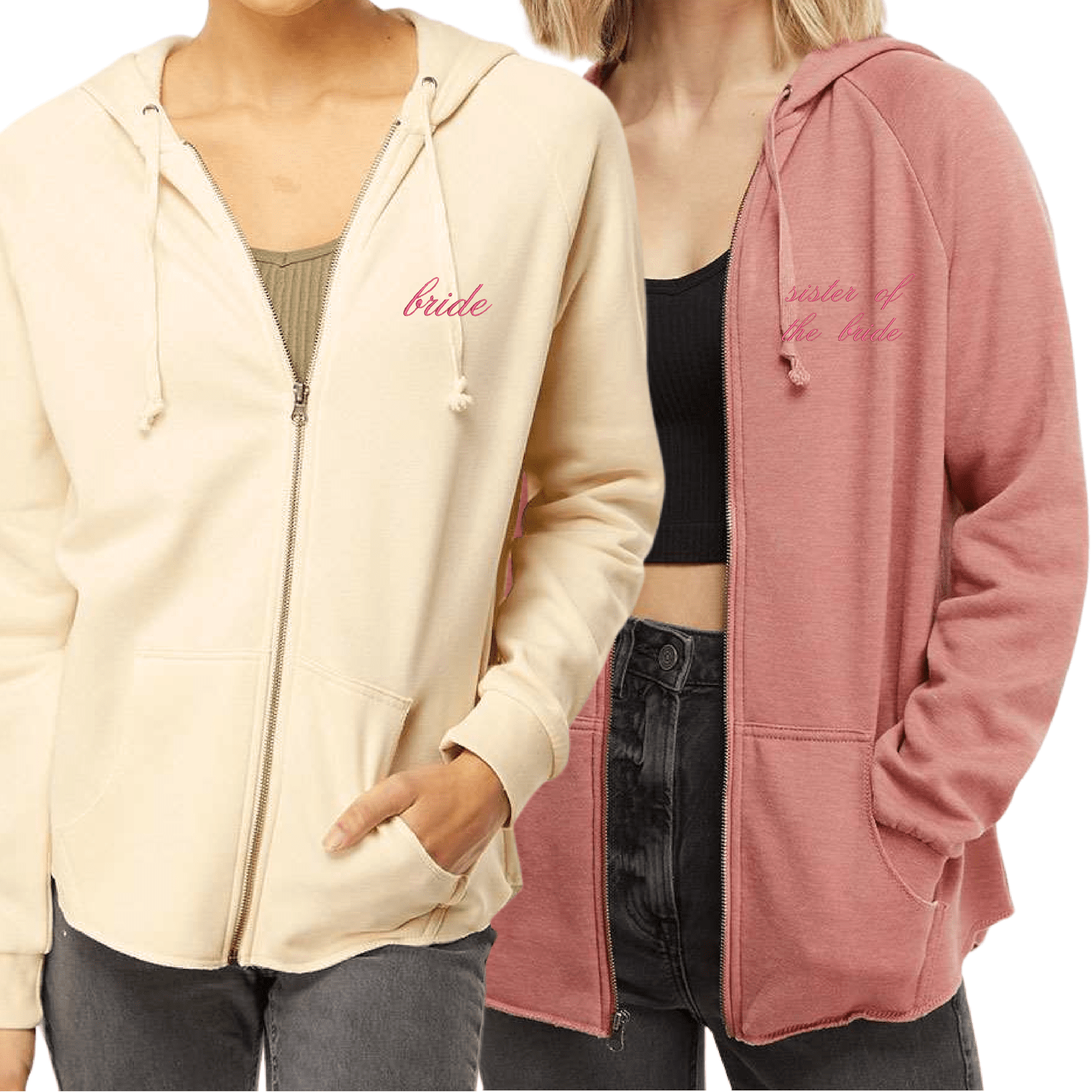 Personalized Embroidered Bridal Party Getting Ready Wear - Embroidery - Tshirt