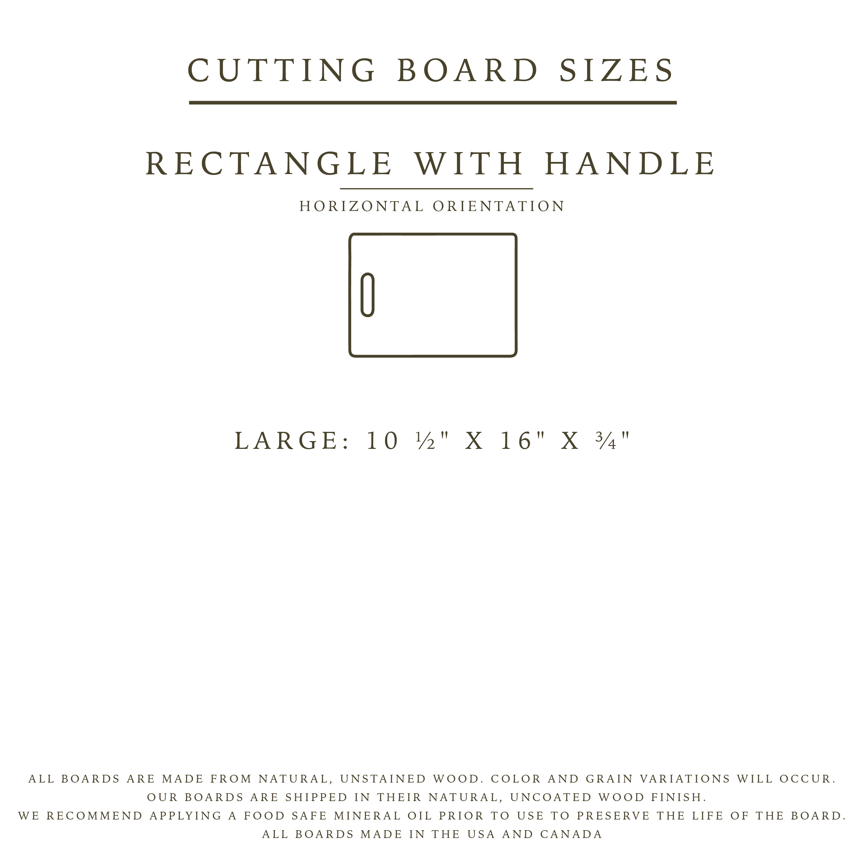 Custom Board with Handle - Cutting Board
