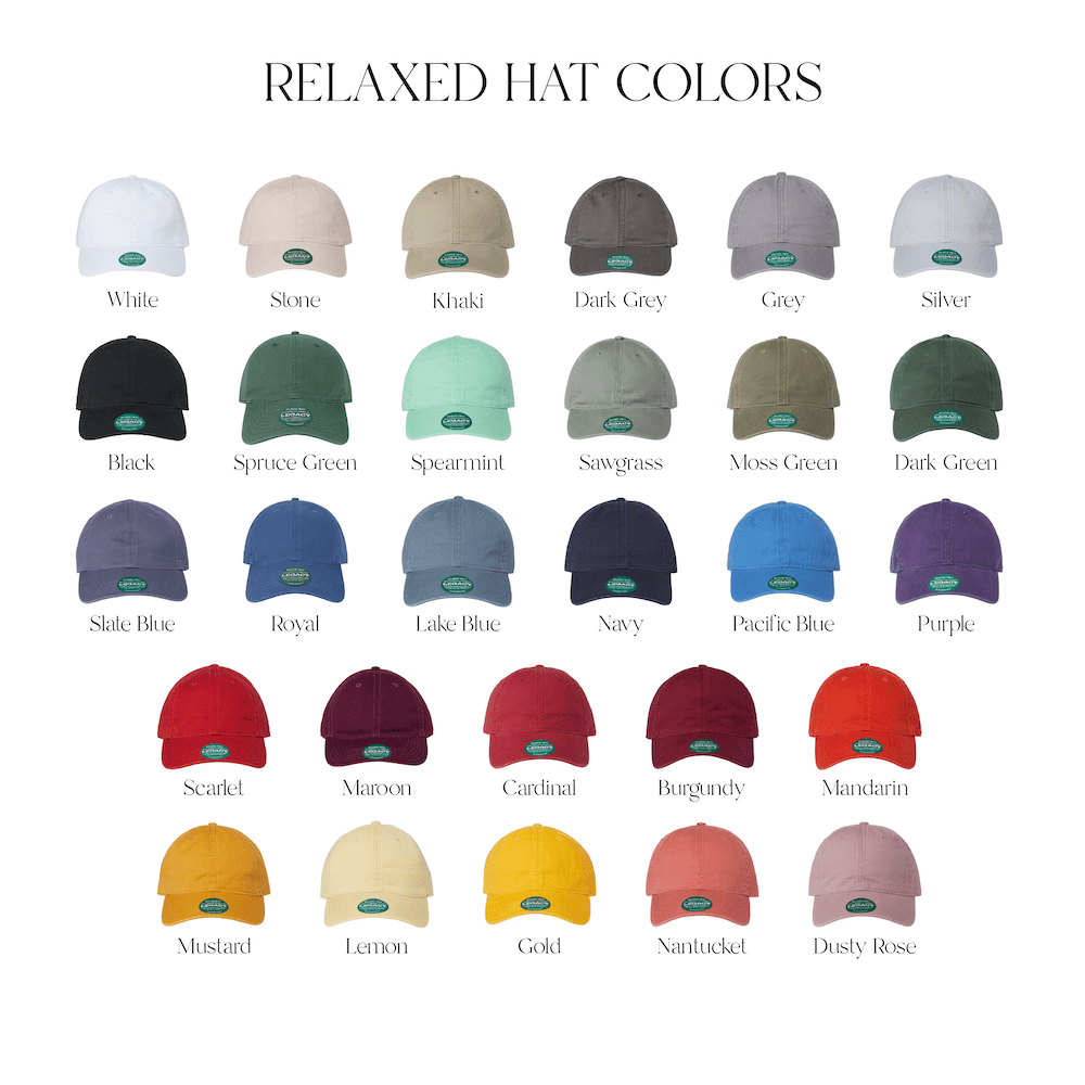 Block Monogram Relaxed Hat - Embroidery - Hat