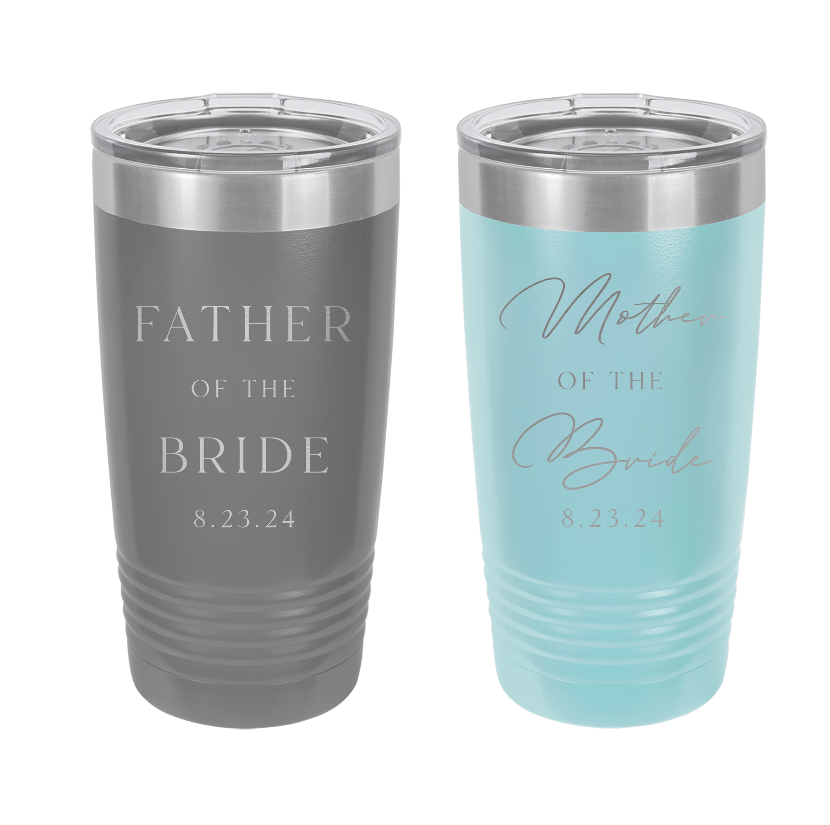 Parents of the Bride or Groom Tumbler - Laser Engraved Travel Cup