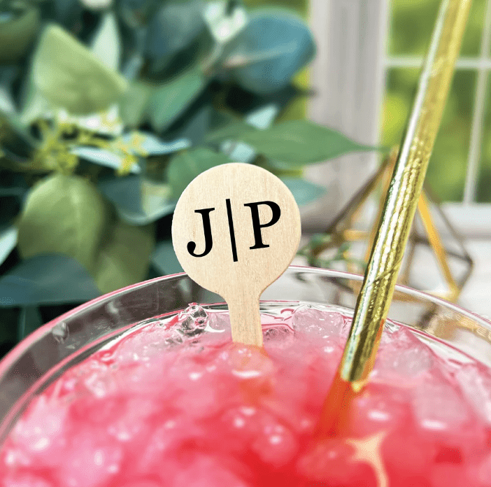 Modern Monogram Drink Stir Stick - Drink Stir Stick