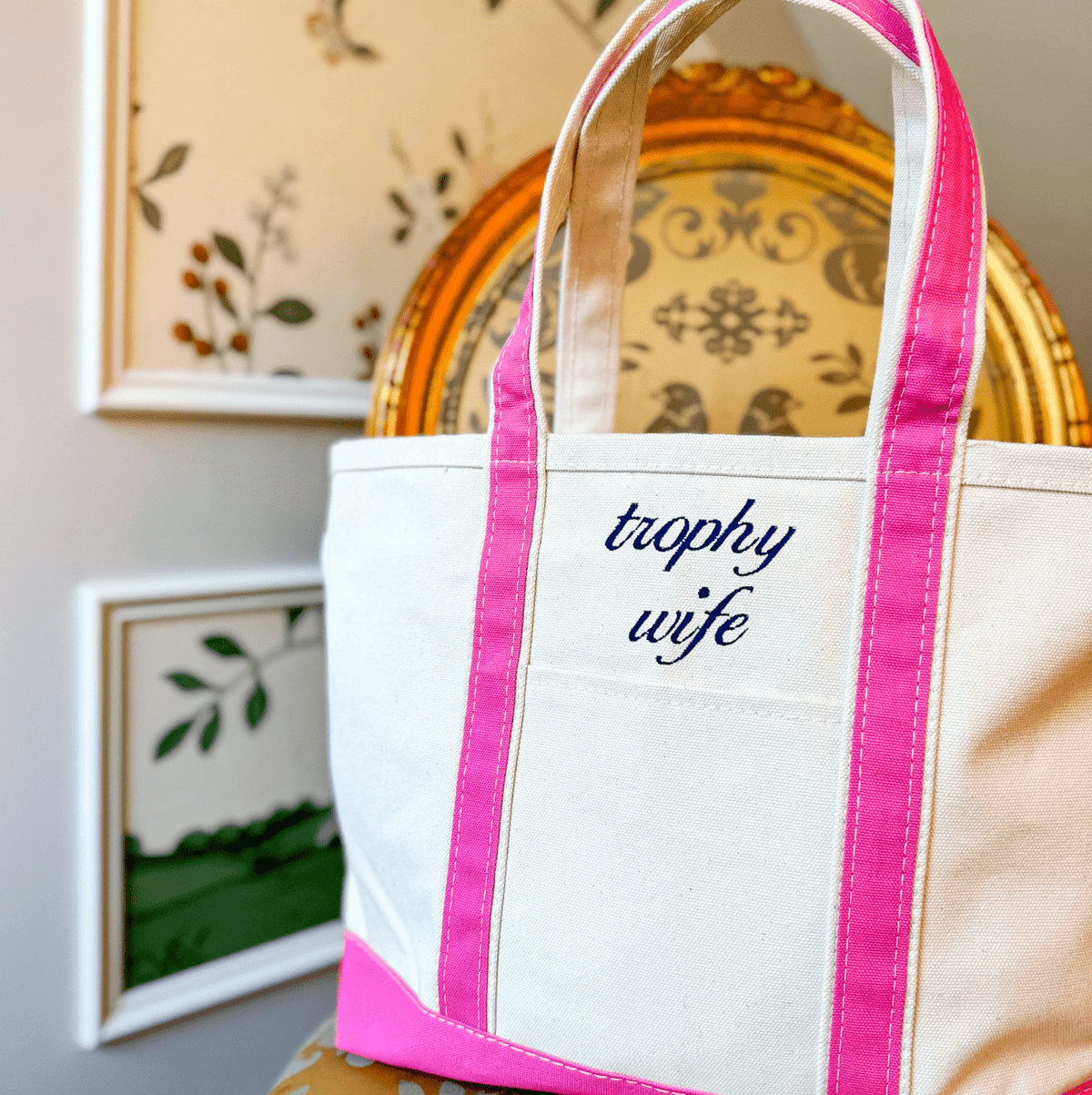 Trophy Wife Tote Bag | Funny Wife Canvas Bag