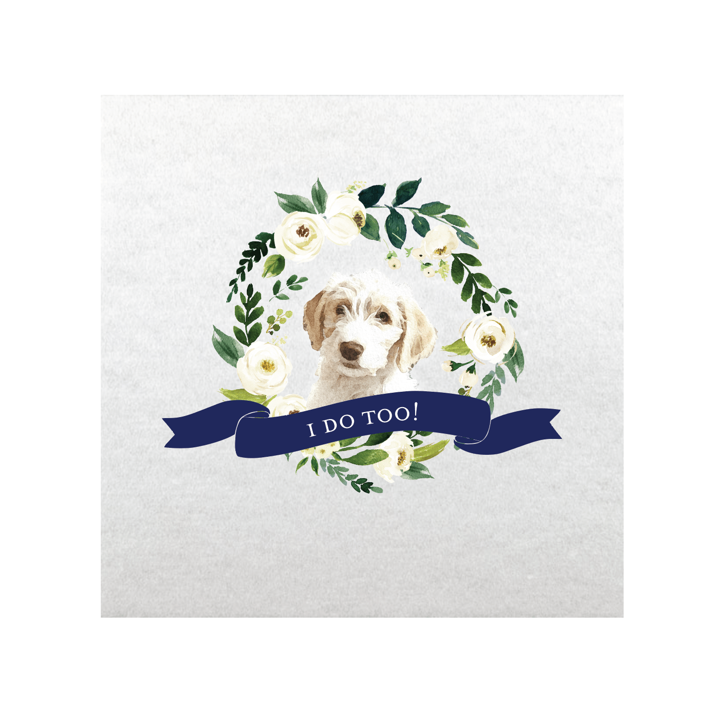 Wedding Wreath Full Color Napkins | Pet Lover - Napkins - Watercolor Pet