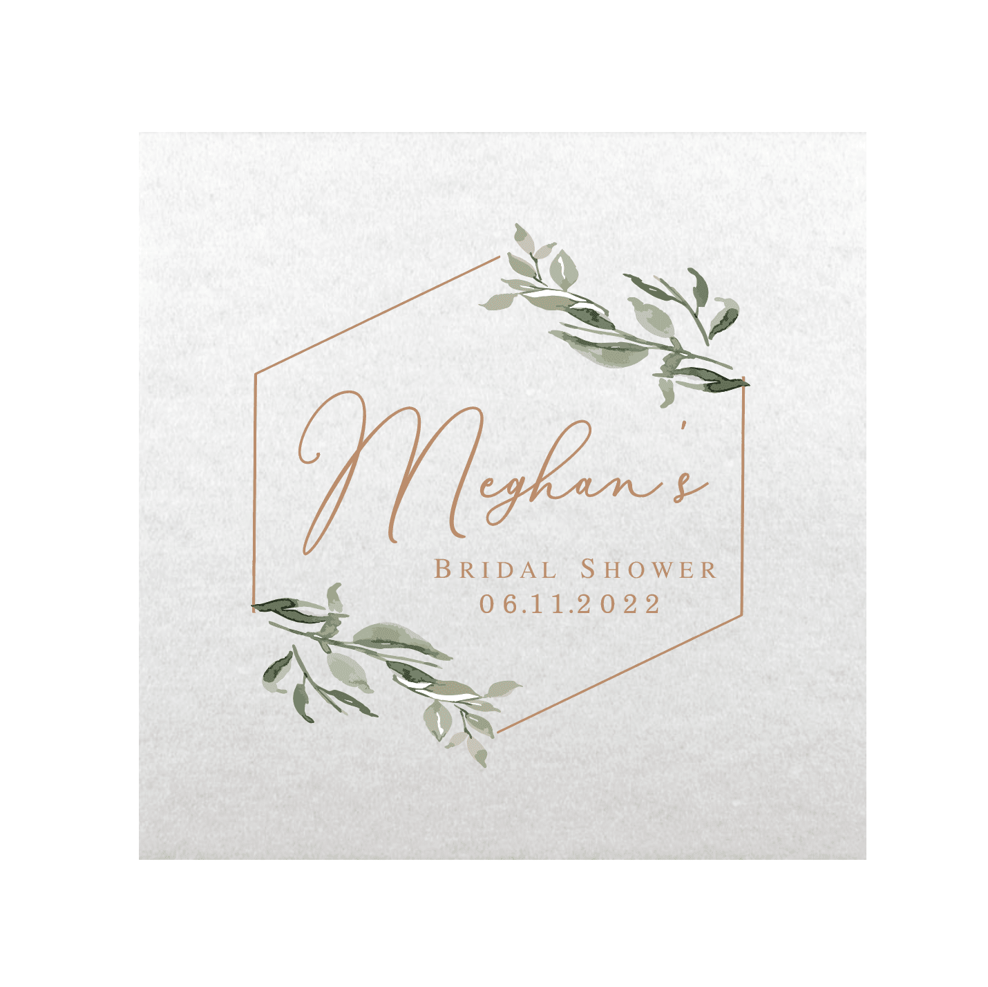 Bridal Shower Full Color Napkins - Napkins - Full Color