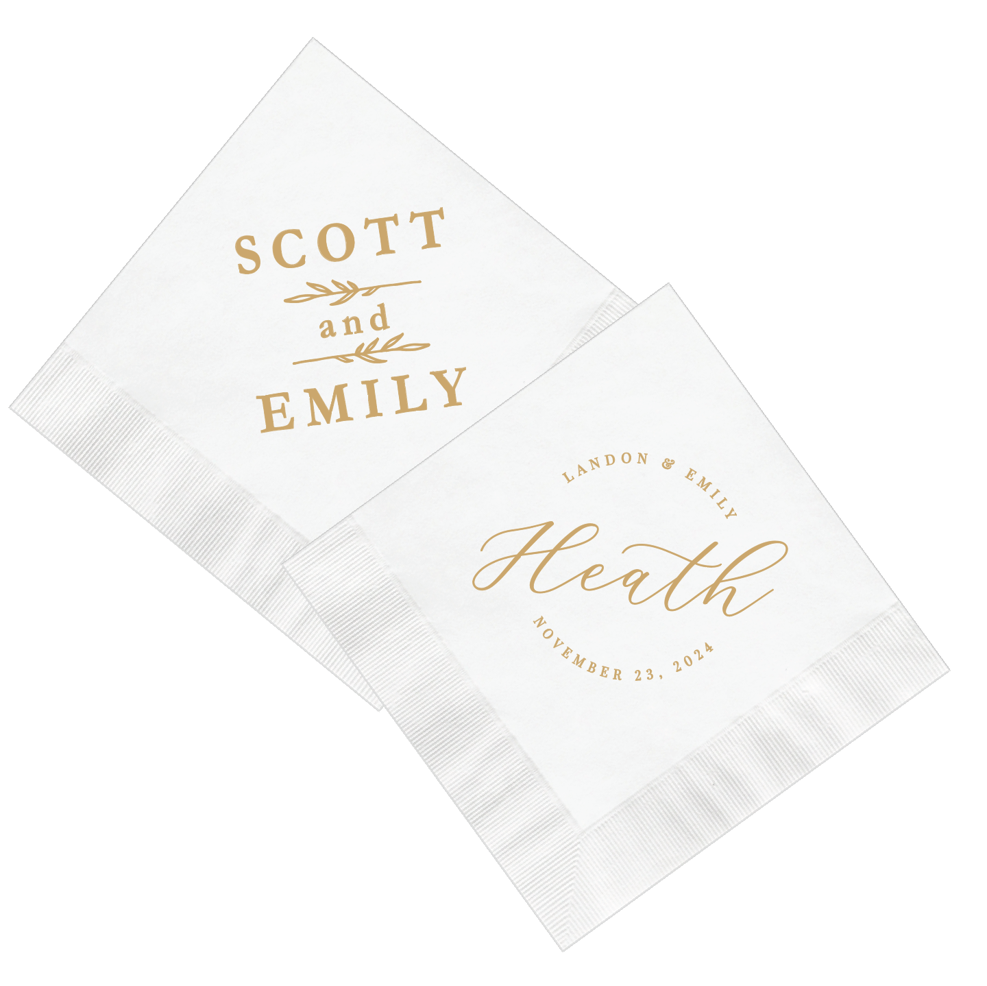 Best Sellers Wedding Napkins - Napkins - Foil Stamped