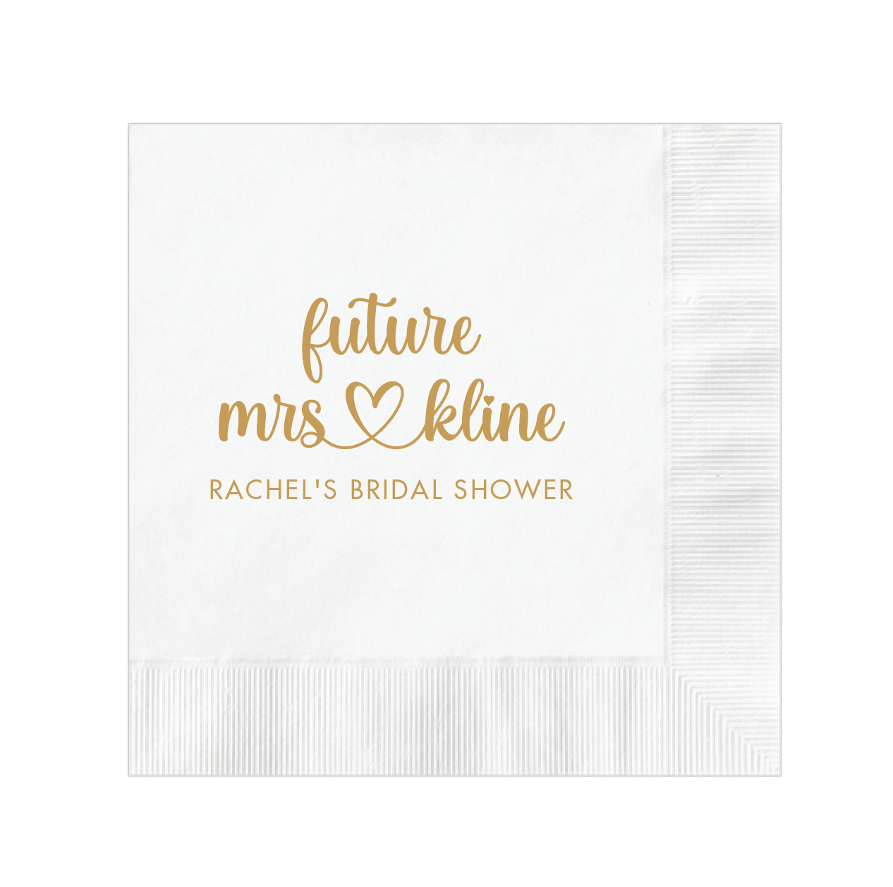 Future Mrs Bridal Shower Napkins - Napkins - Foil Stamped