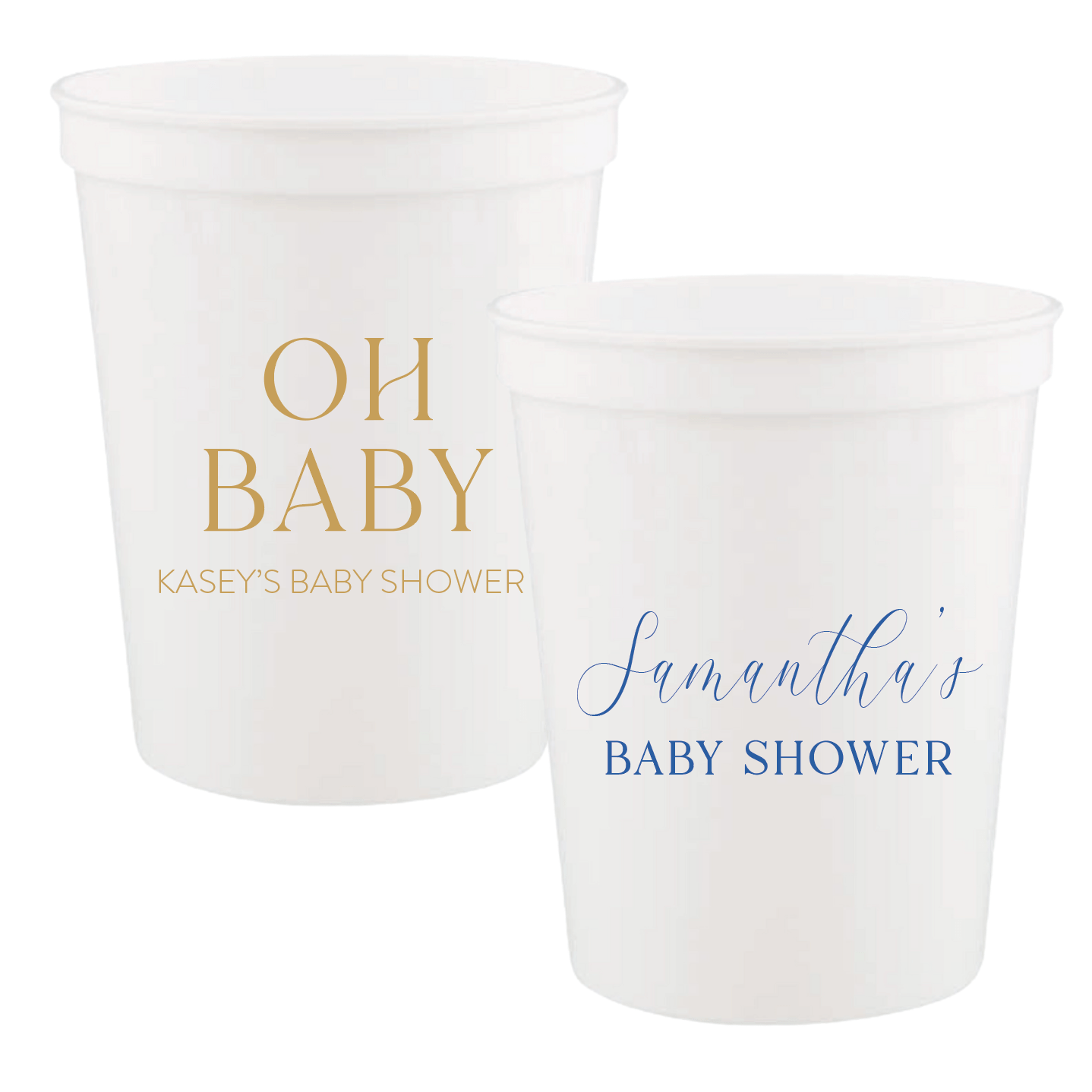 Personalized Baby Shower Stadium Cups - Cup - Stadium