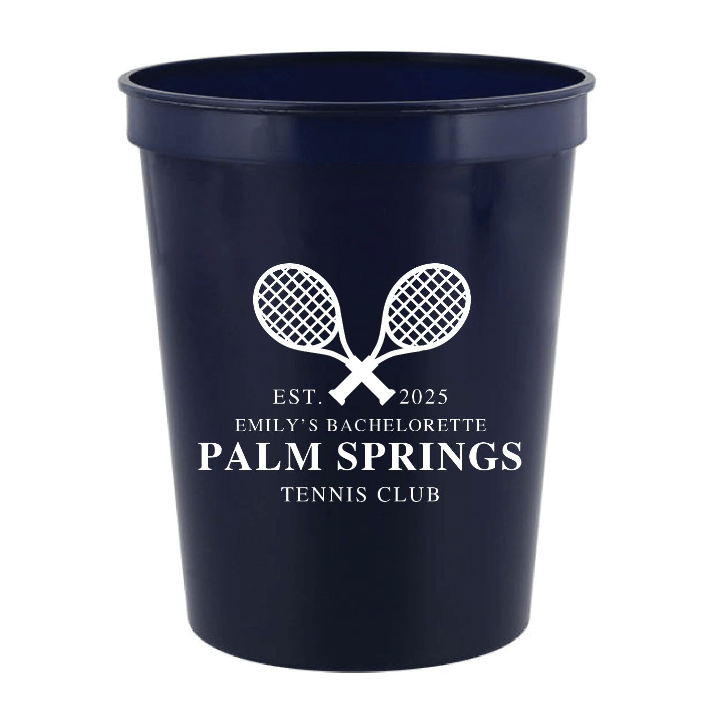 Custom Location Tennis Club Bachelorette Stadium Cups Rubi And Lib custom-location-tennis-club-bachelorette-stadium-cups-rubi-and-lib