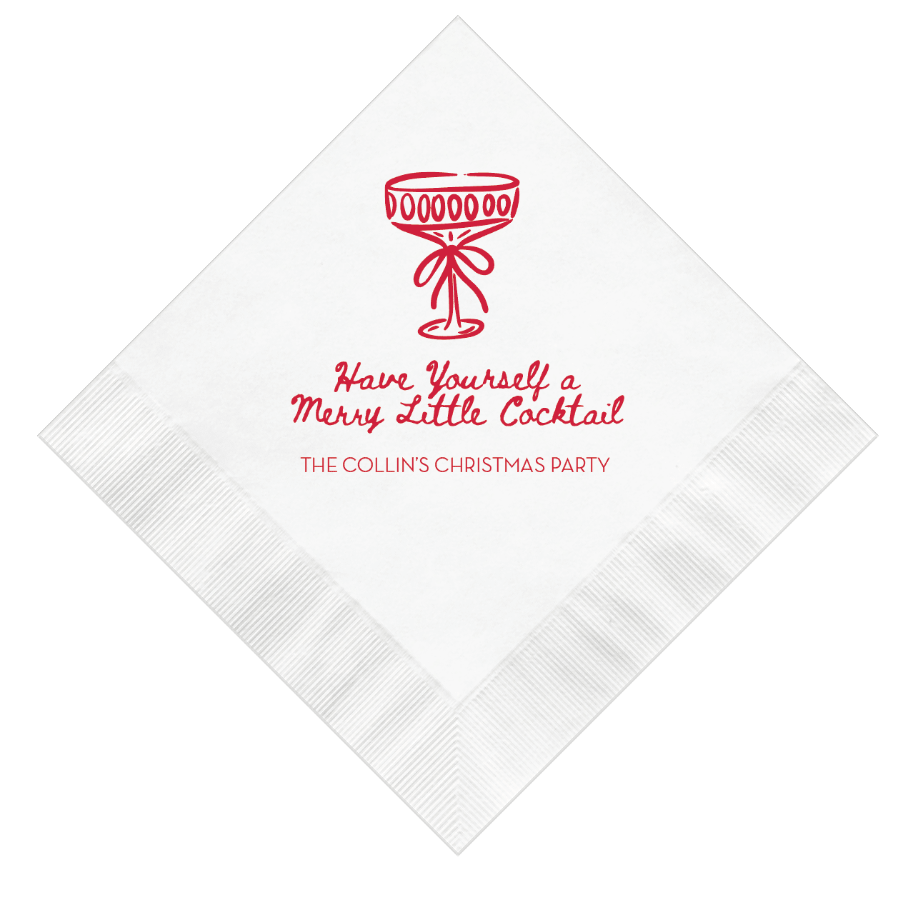 Have A Merry Little Cocktail Personalized Napkins - Napkins - Foil Stamped