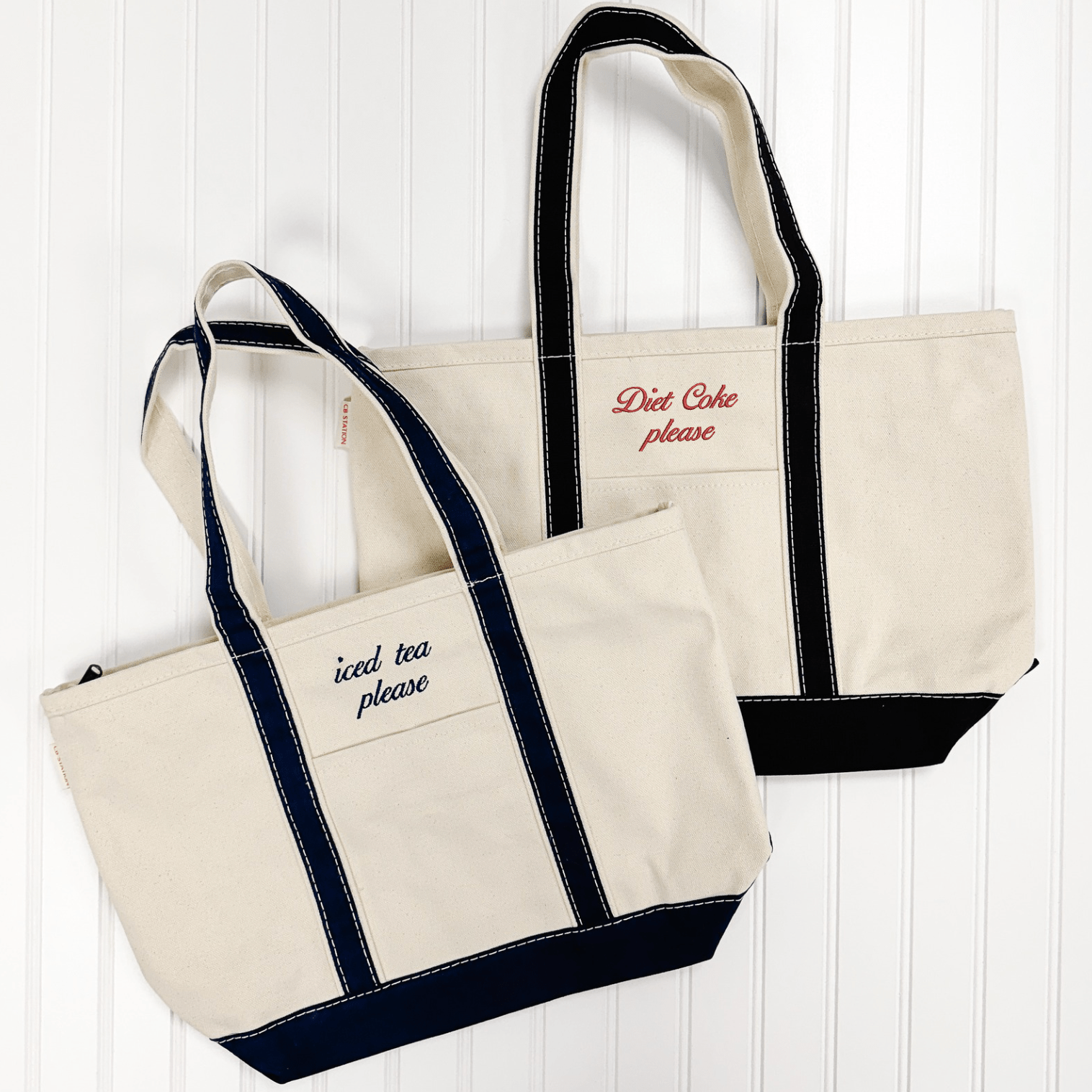 Custom Favorite Drink Tote Bag - Embroidery - Tote Bag