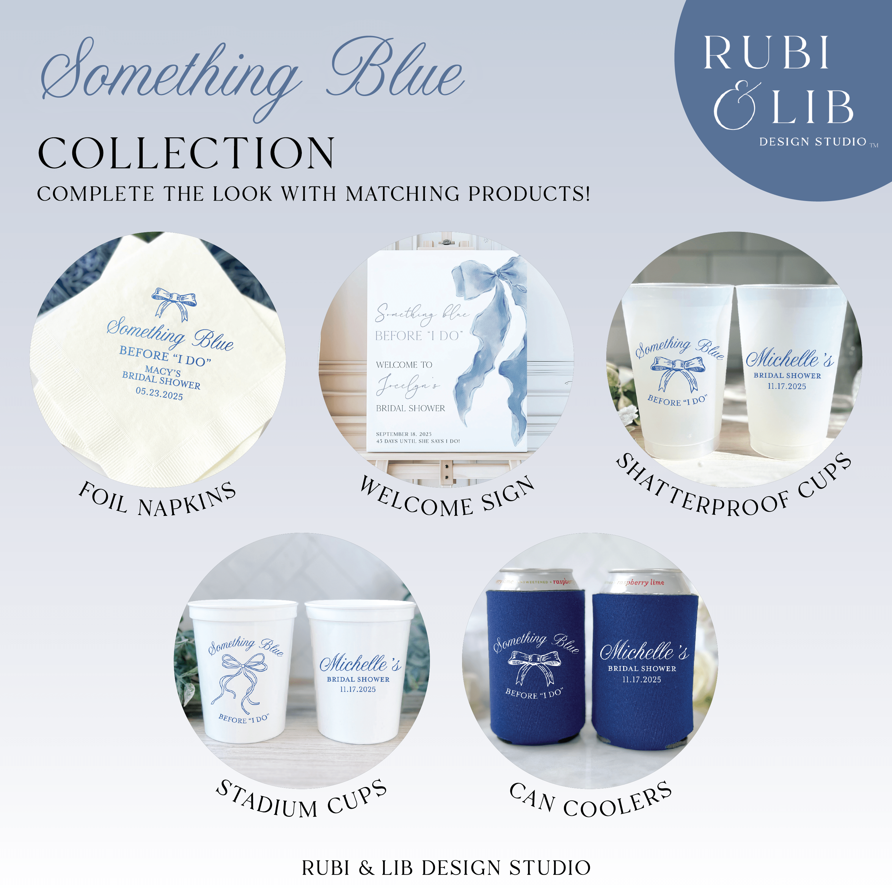 Something Blue Before I Do Bridal Shower Favor Treat Bag - Treat Bag - Full Color