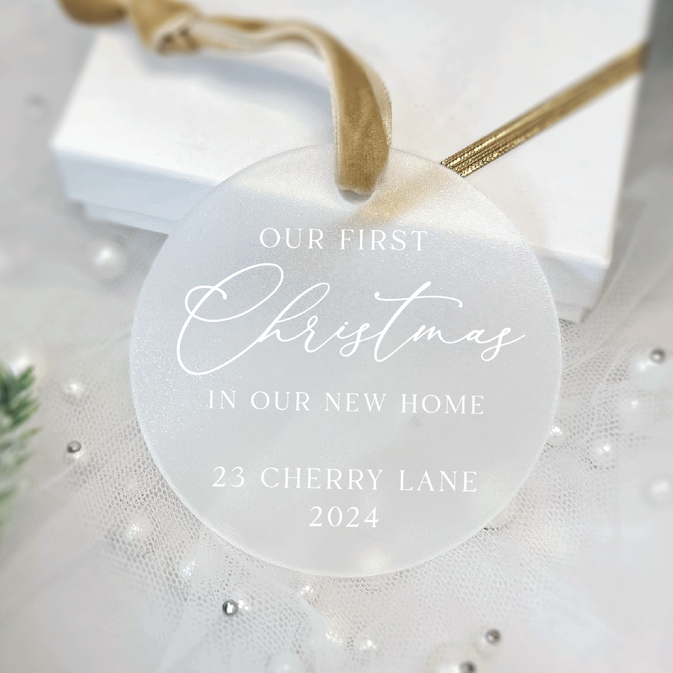 Christmas in Our New Home Ornament - Ornament - Acrylic