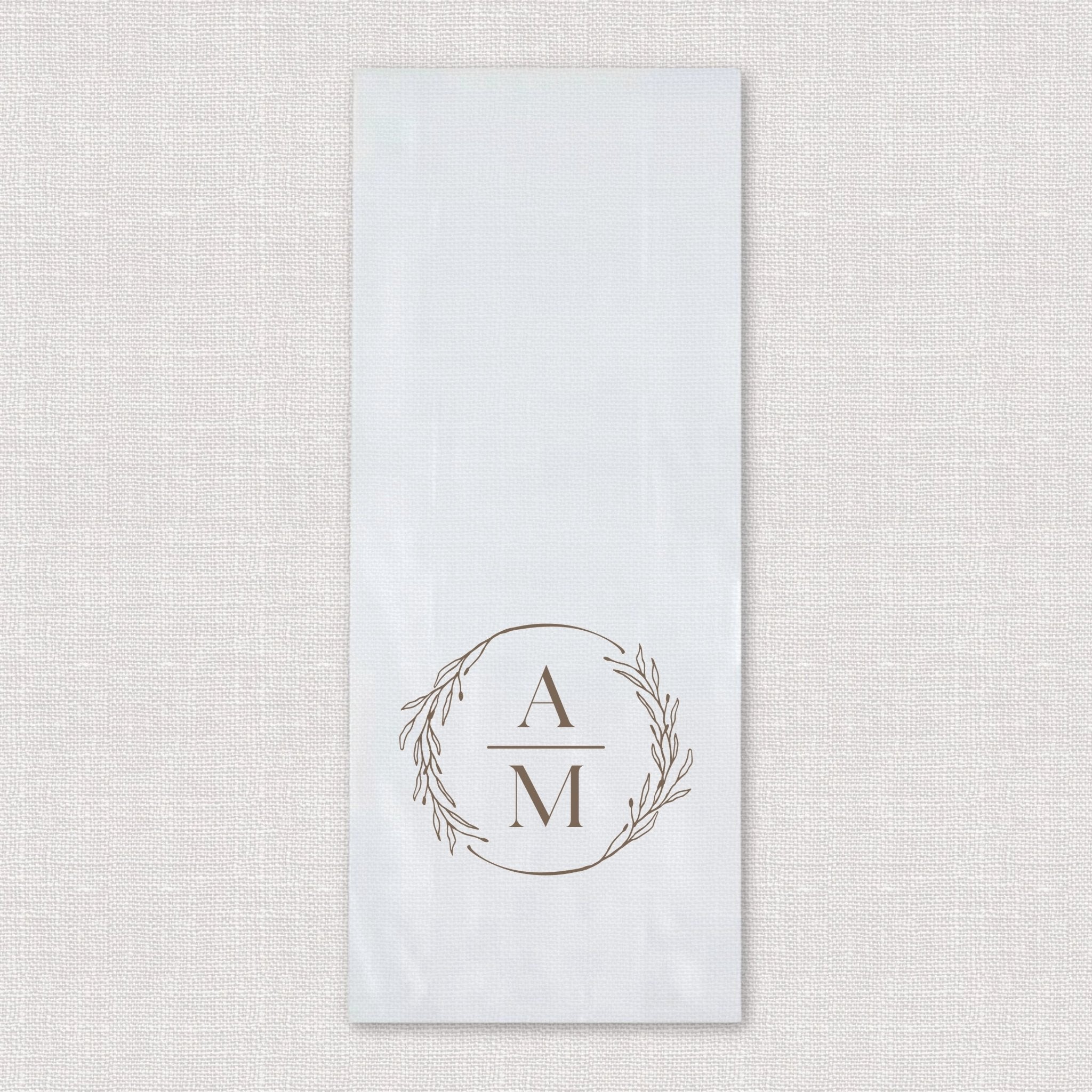 Custom Initials Personalized Wedding Cellophane Bags