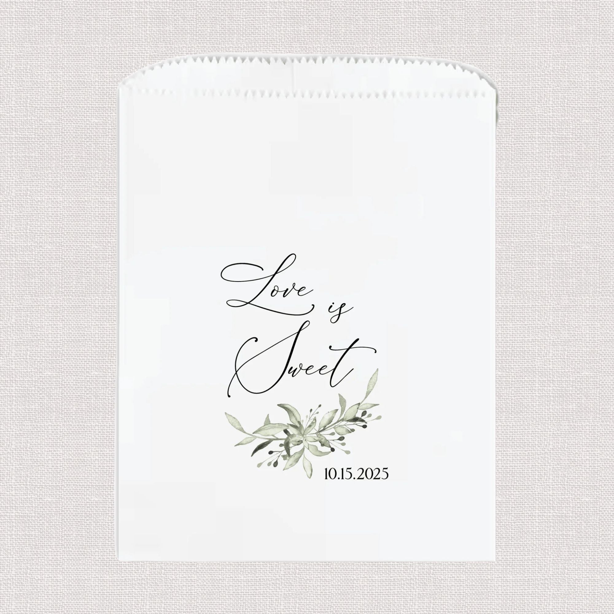 Love Is Sweet Wedding Favor Treat Bag