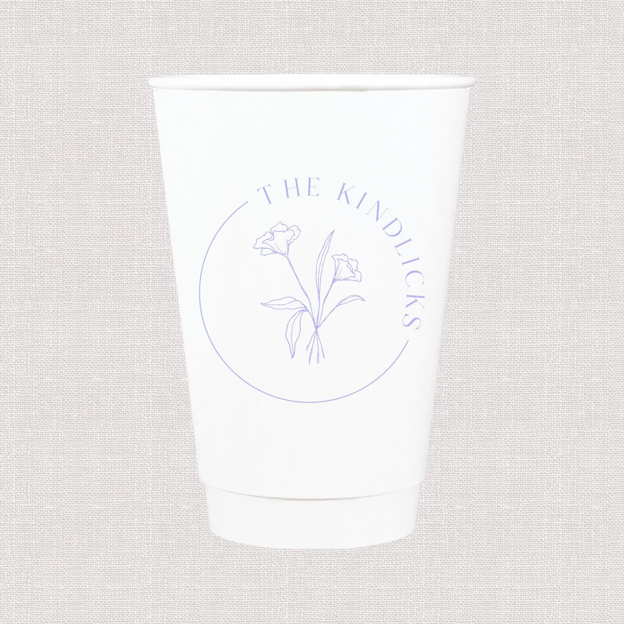Custom Monogram Personalized Wedding Paper Cups