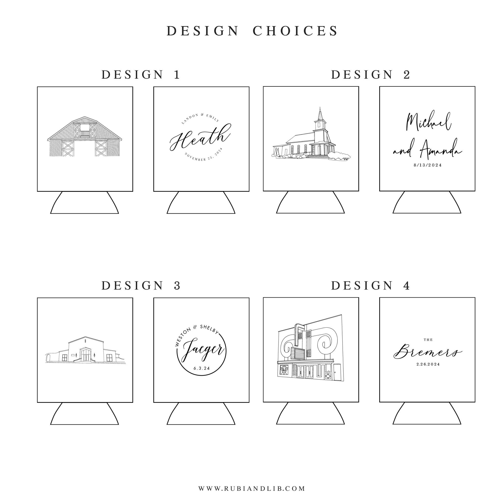 Custom Illustrated Venue Can Coolers - Can Cooler - Venue