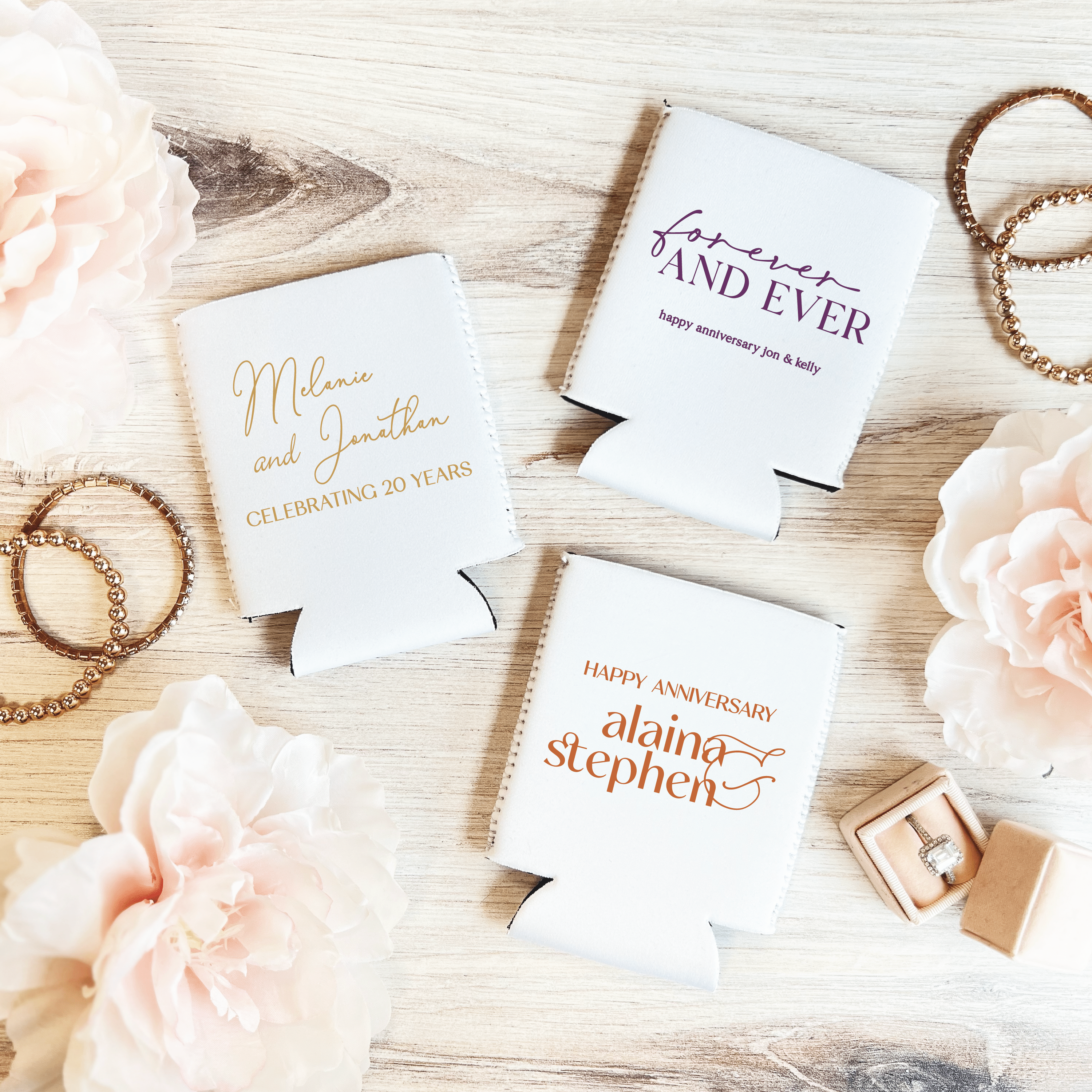 Anniversary Party Beer Can Cooler - Can Cooler