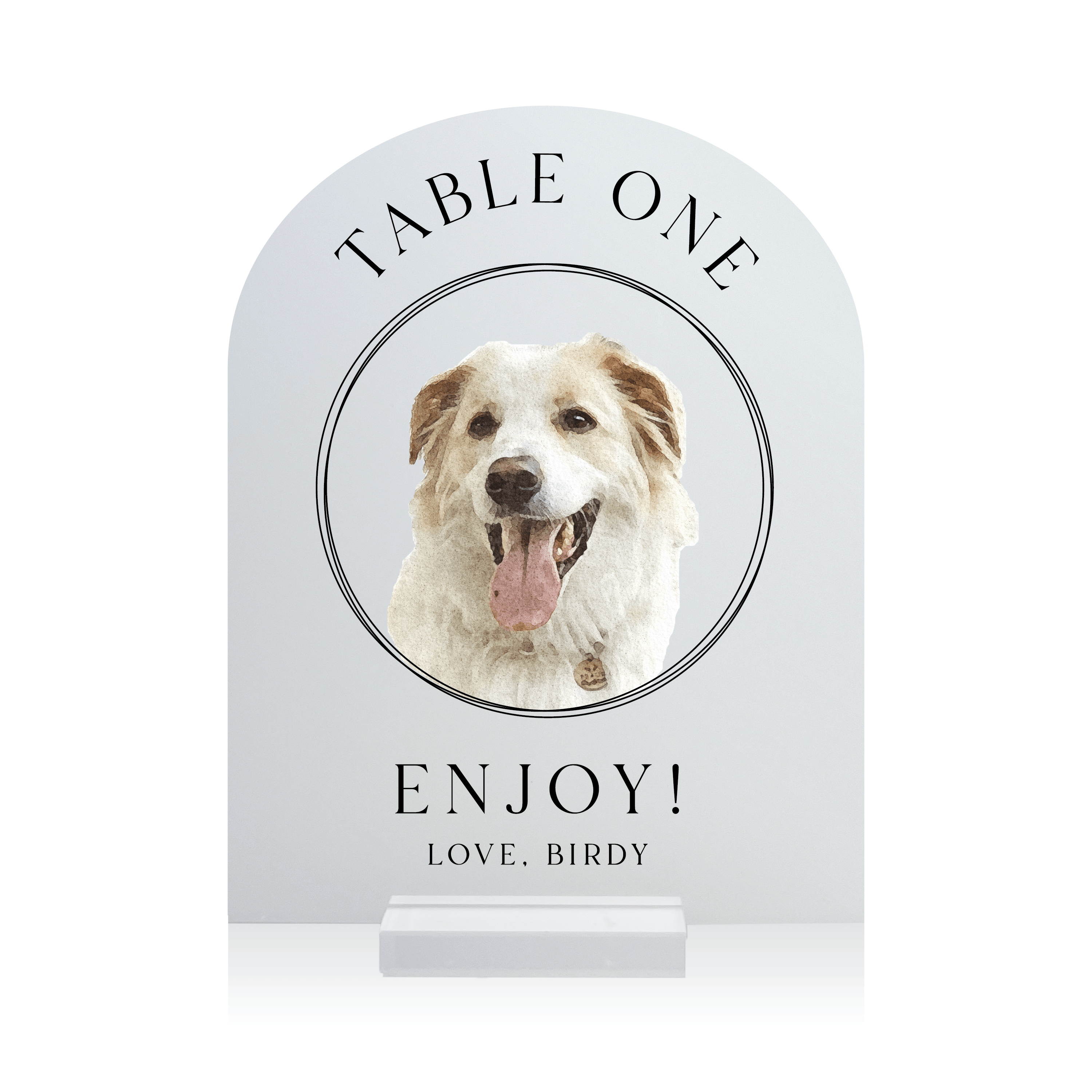 Custom Pet Acrylic Table Numbers - Table Numbers
