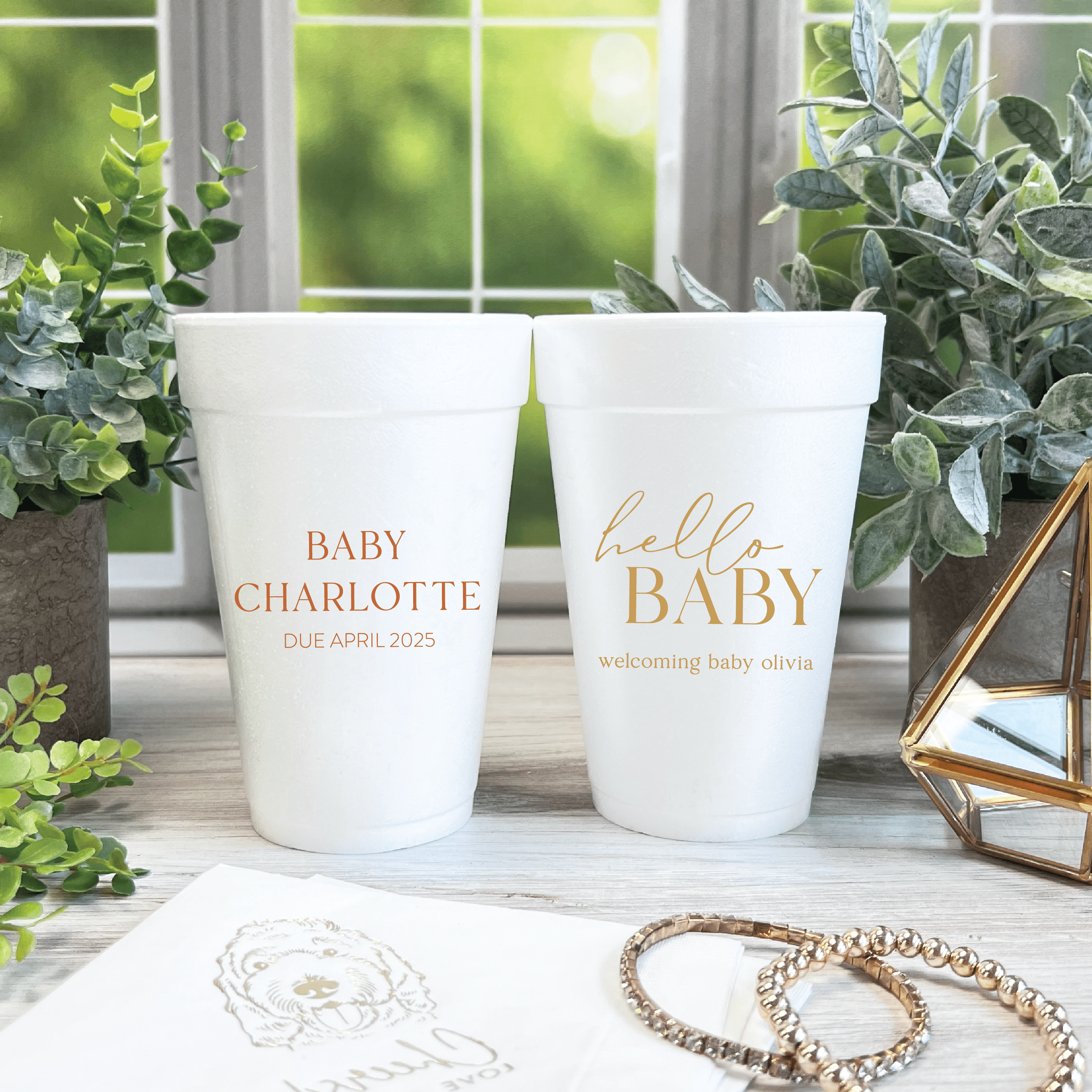 Baby Shower Foam Cups - Cup - Foam