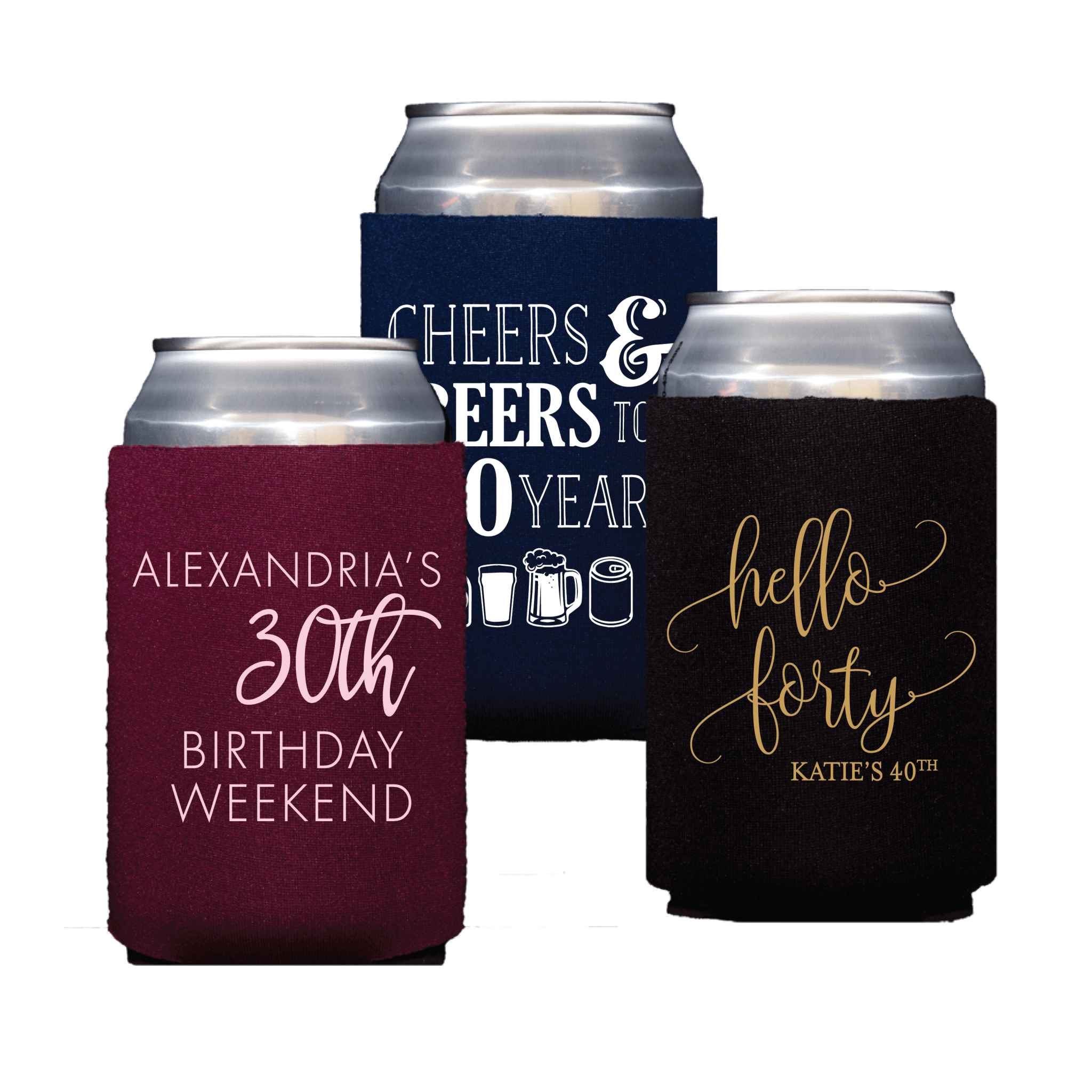 Birthday Beer Can Cooler - Can Cooler