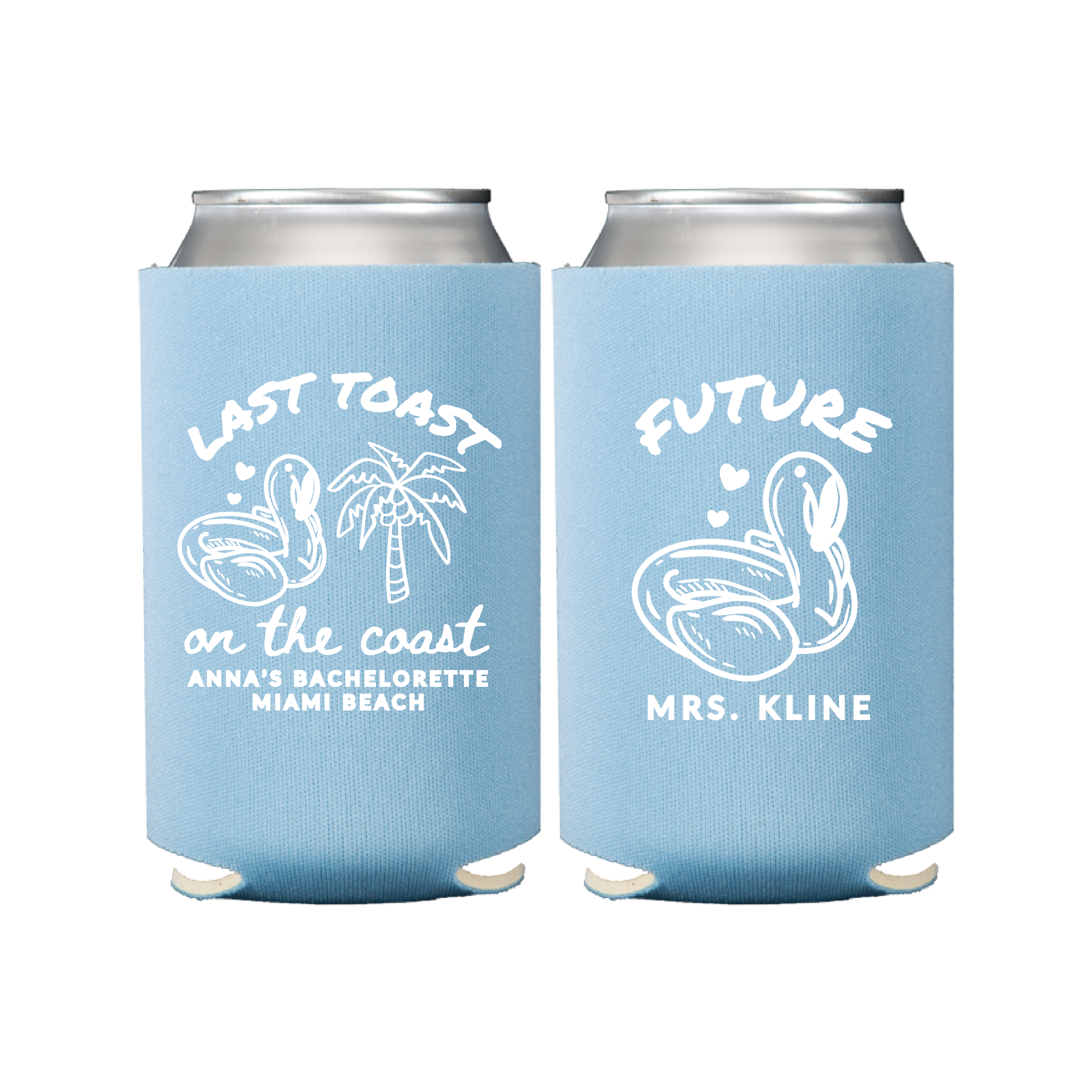 Last Toast On The Coast Bachelorette Can Cooler - Can Cooler