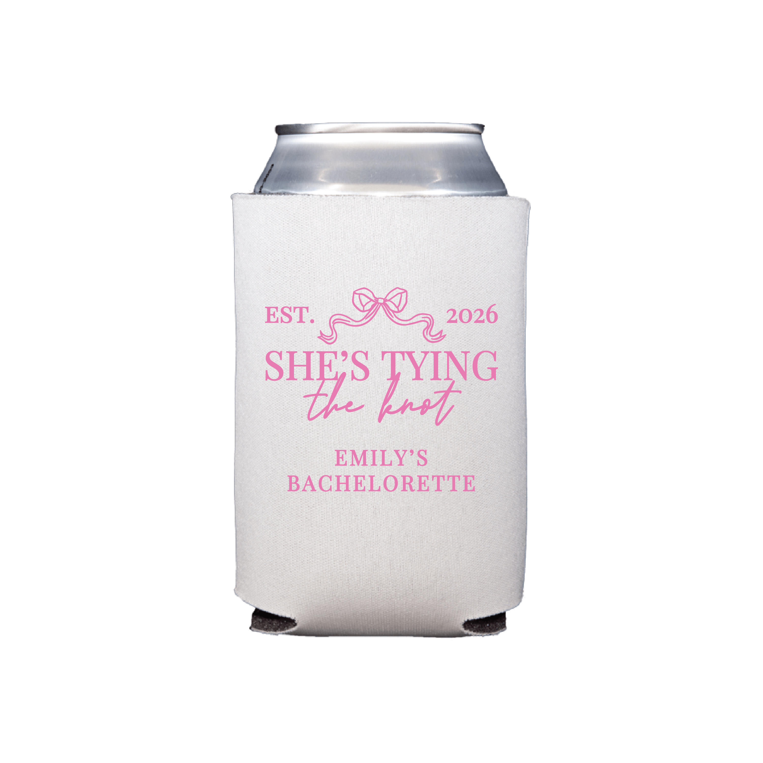 She's Tying The Knot Bachelorette Can Cooler - Can Cooler