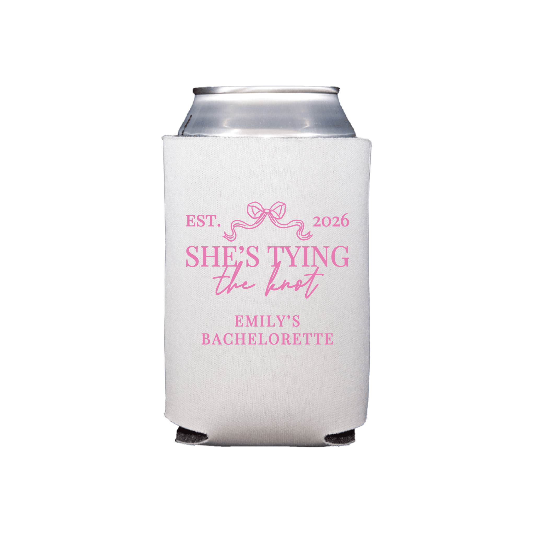She's Tying The Knot Bachelorette Can Cooler - Can Cooler