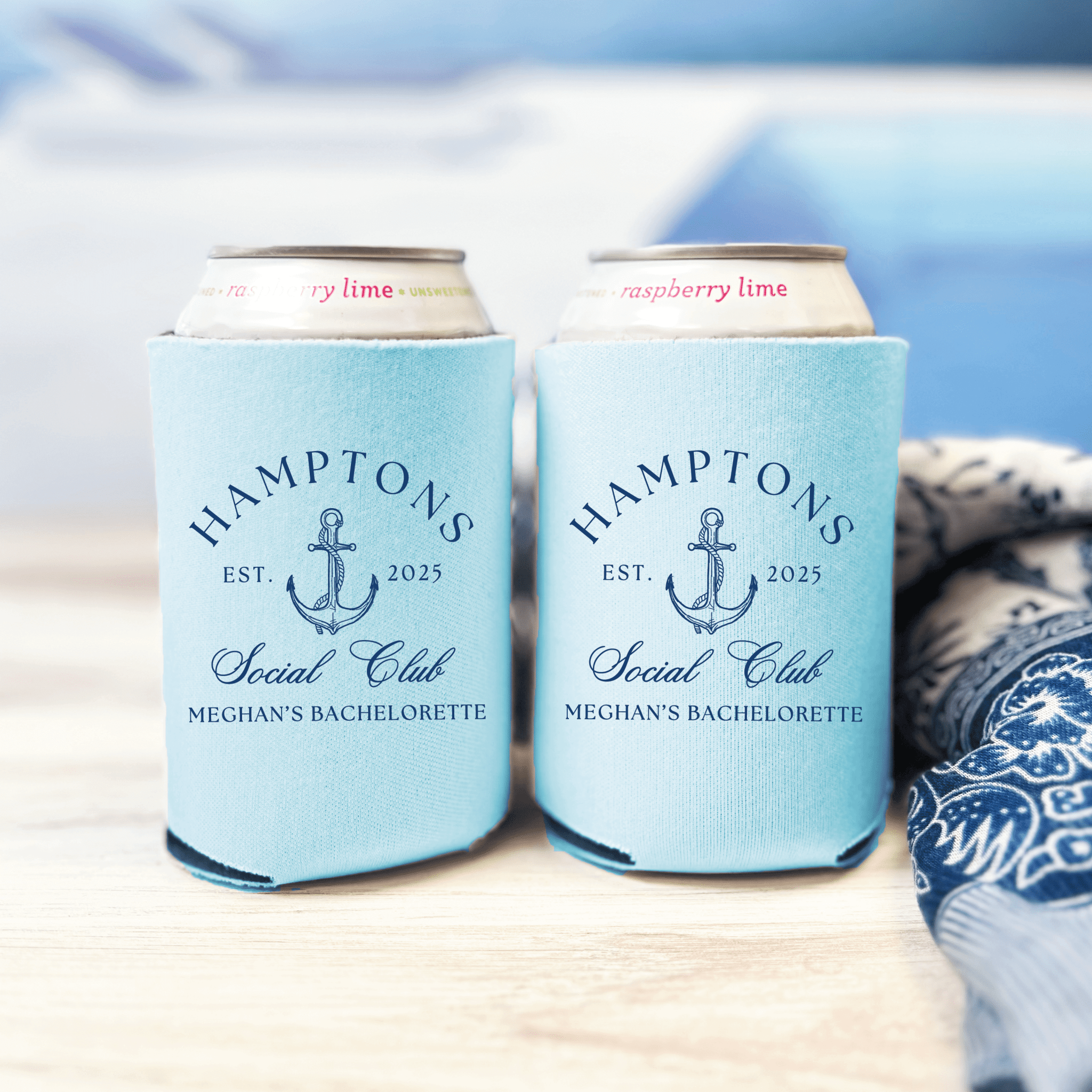 Personalized Social Club Bachelorette Can Cooler - Can Cooler