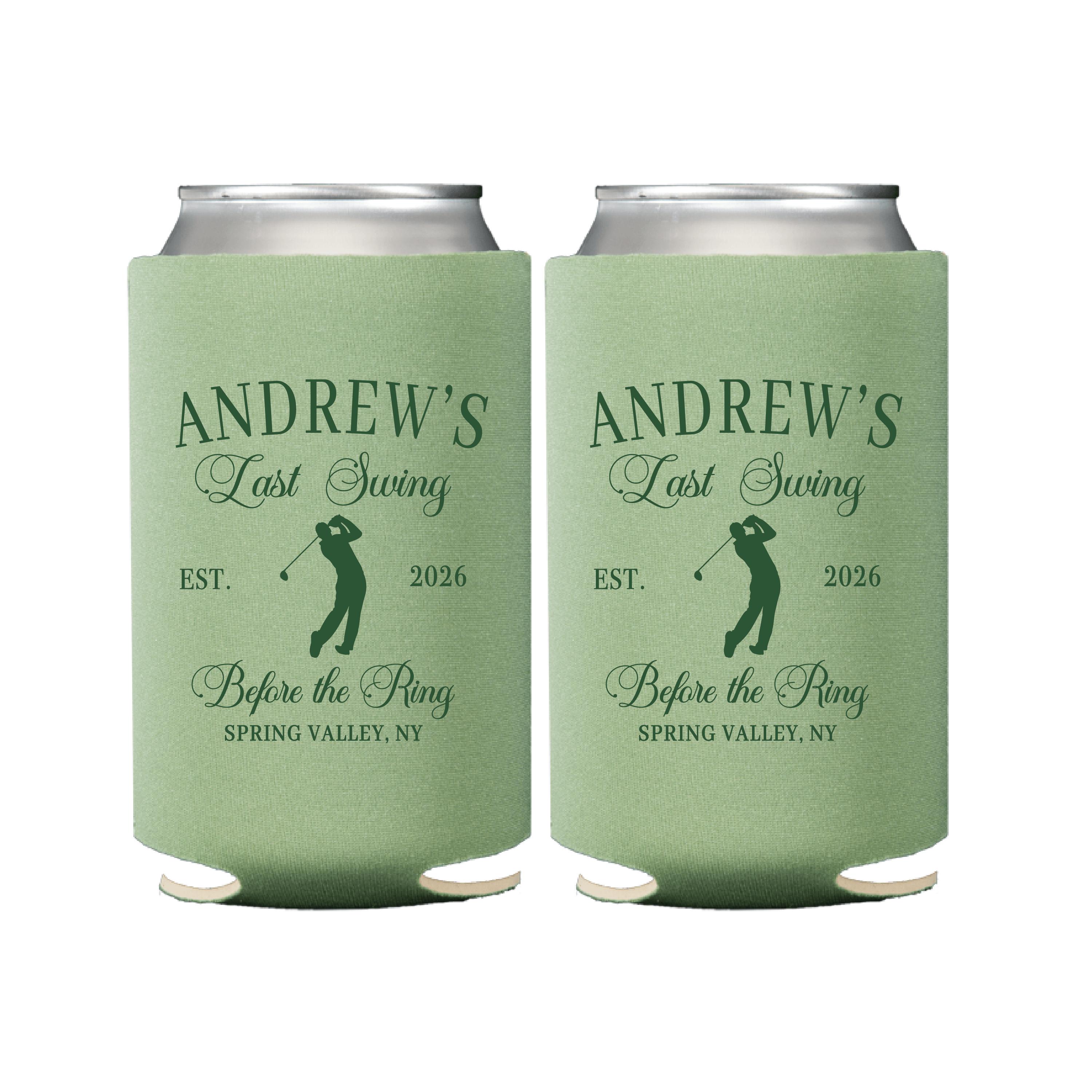 Last Swing Before The Ring Bachelor Party Can Coolers