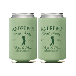 Last Swing Before The Ring Bachelor Party Can Coolers