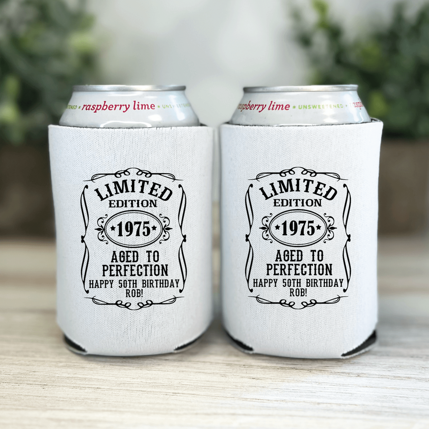 Aged to Perfection Birthday Can Coolers