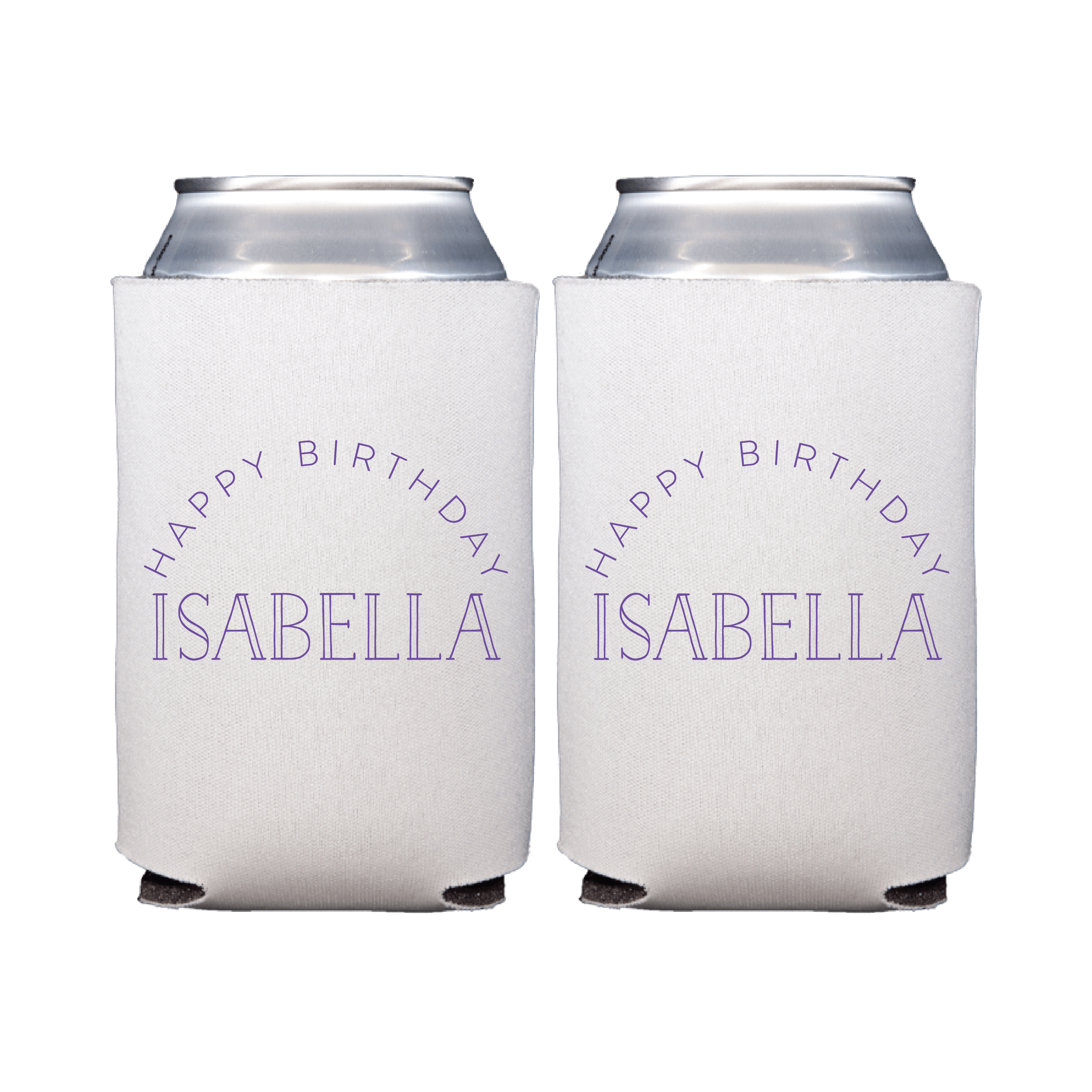 Rainbow Arch Birthday Can Coolers