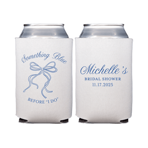 Something Blue Before I Do Bridal Shower Can Coolers