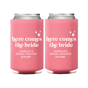 Here Comes The Bride Can Coolers