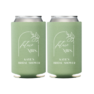 Floral Arch Future Mrs Bridal Shower Can Coolers