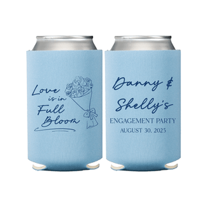 Love Is In Full Bloom Wedding Can Coolers
