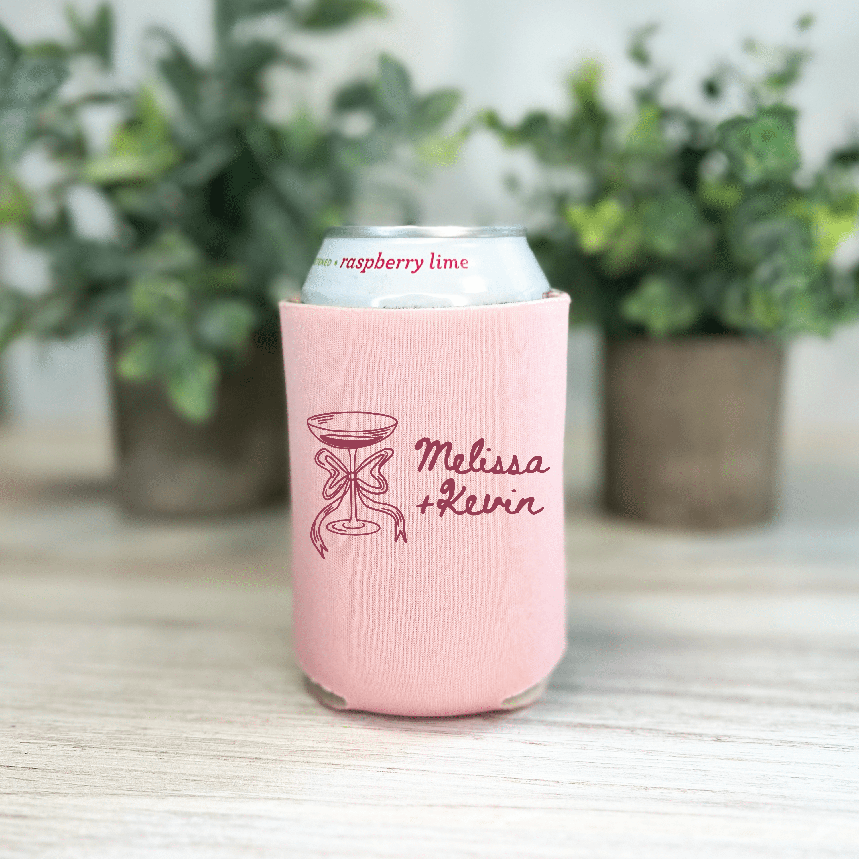 Champagne Doodle Wedding Can Coolers - Can Cooler