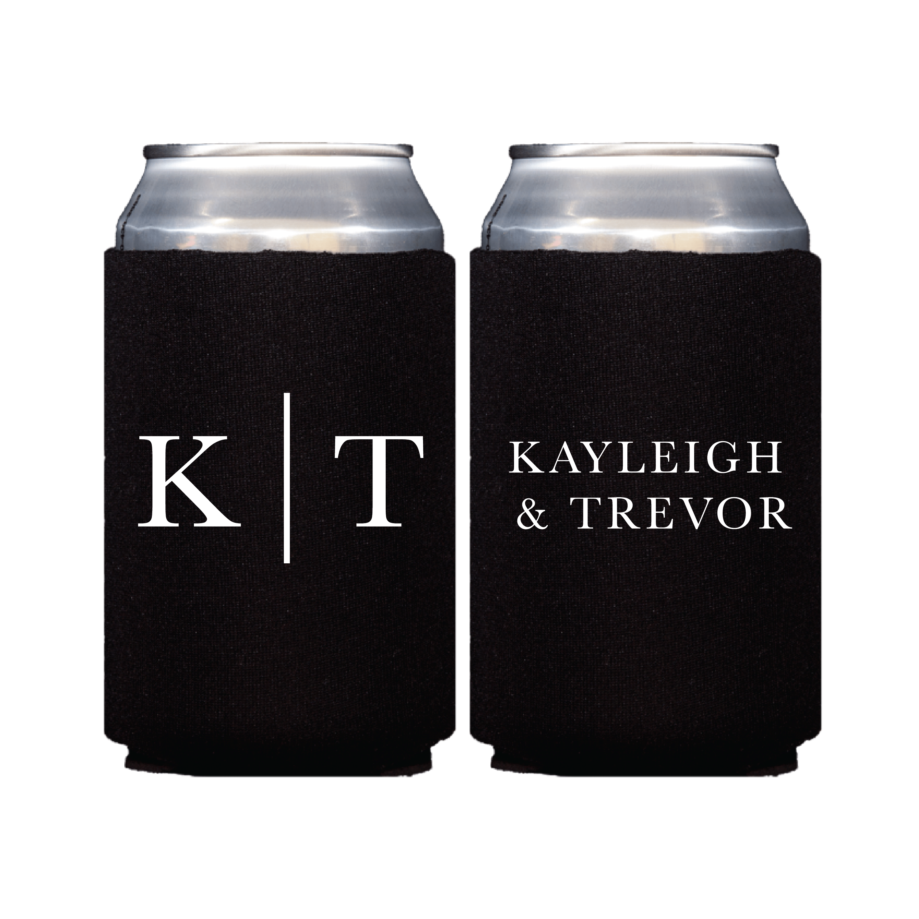 First Names and Initials Wedding Can Coolers - Can Cooler