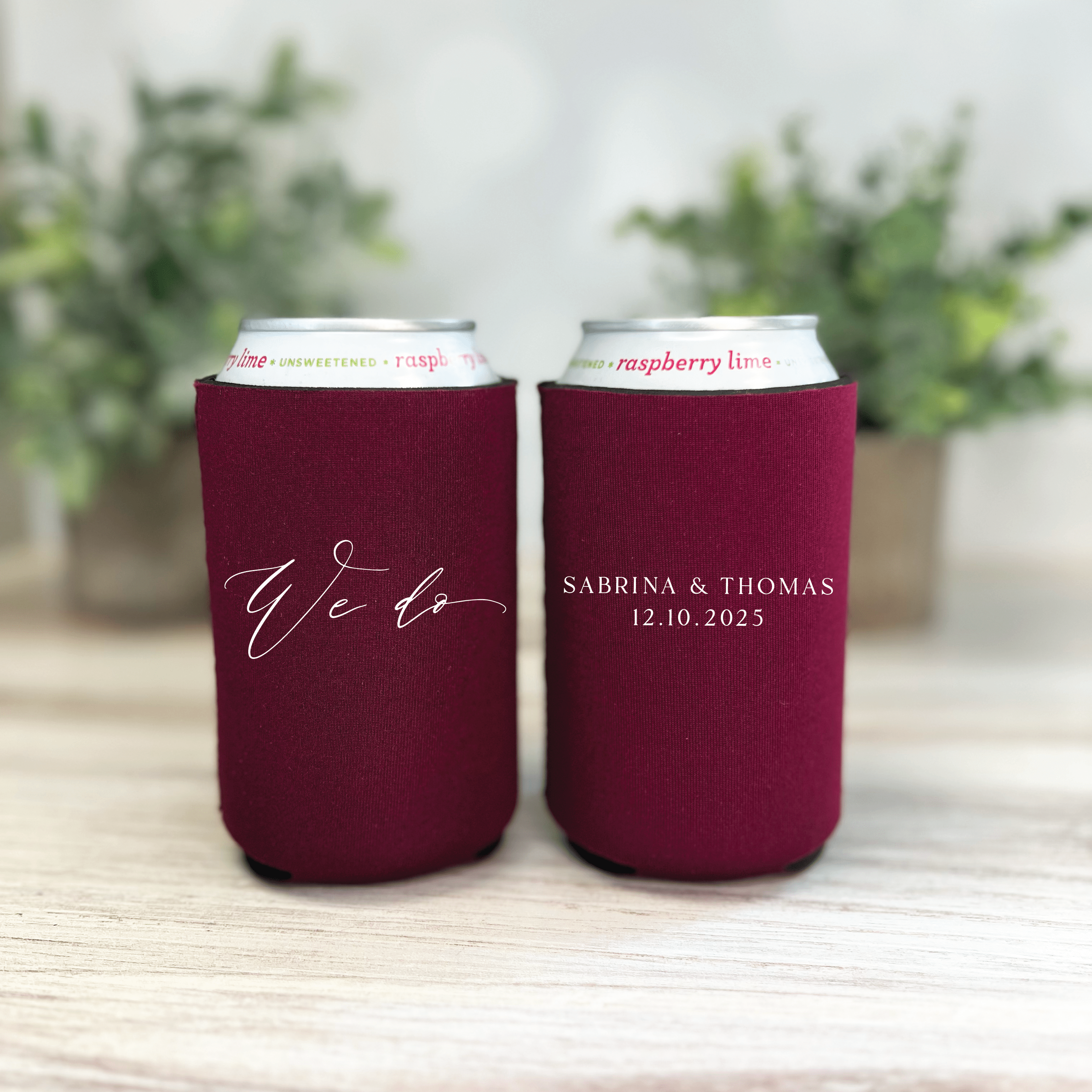 We Do Personalized Wedding Can Coolers - Can Cooler