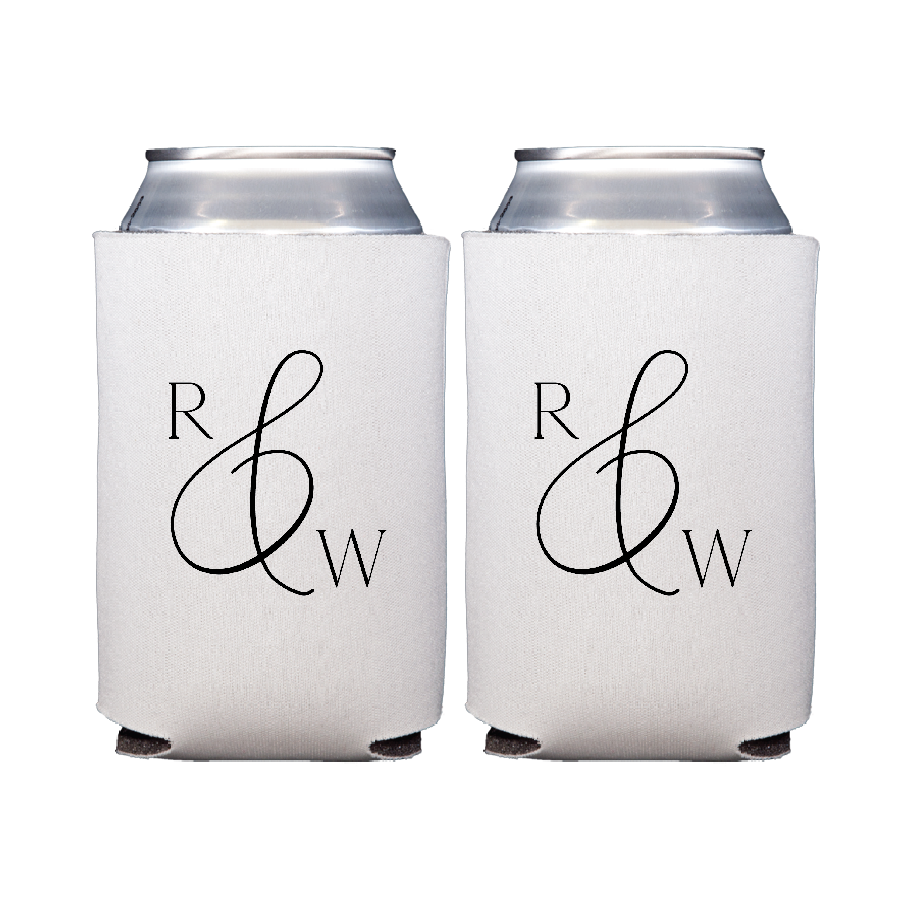 Monogrammed Wedding Can Coolers - Can Cooler