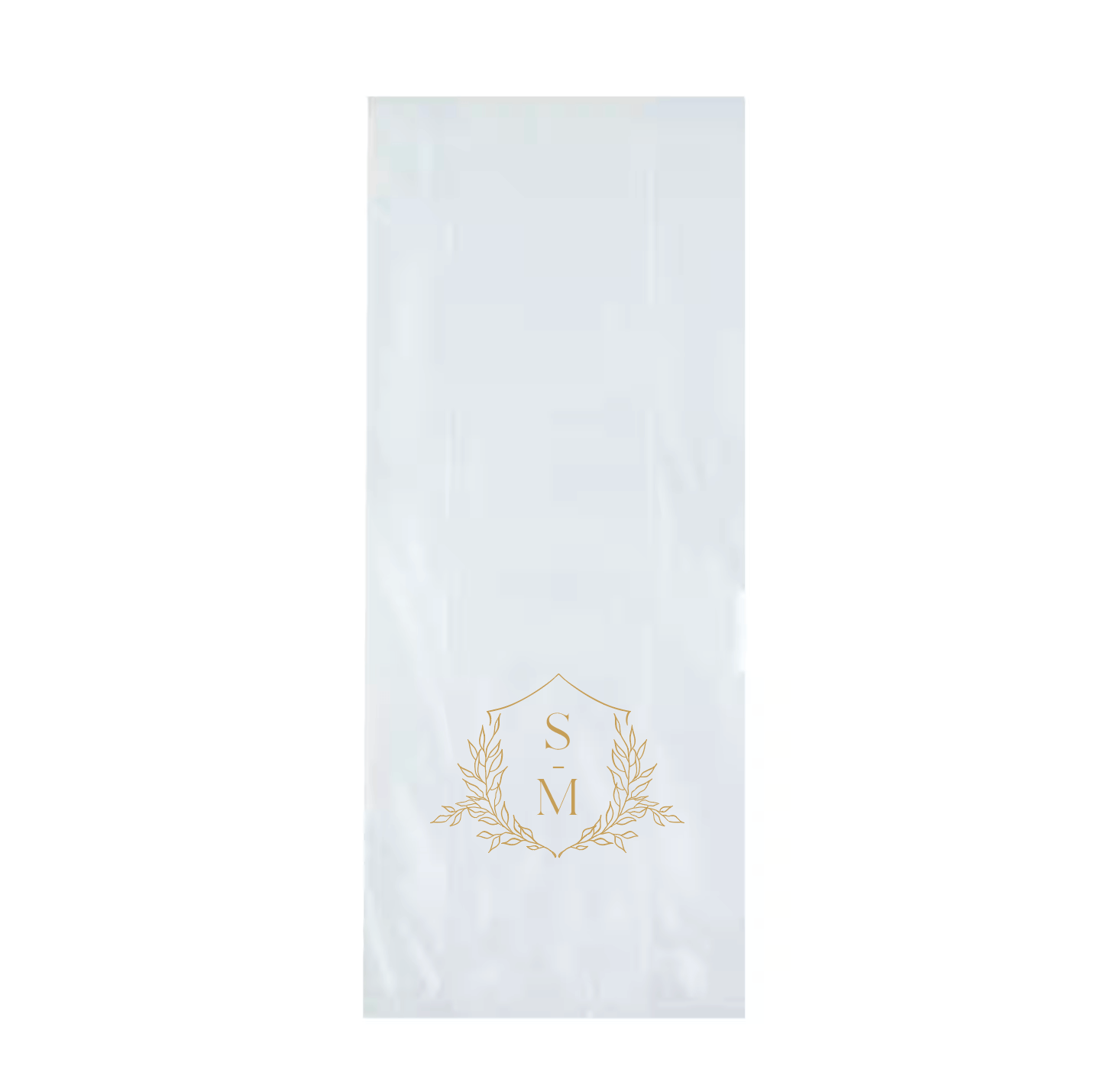 Custom Initials Personalized Wedding Cellophane Bags - Favor Bags