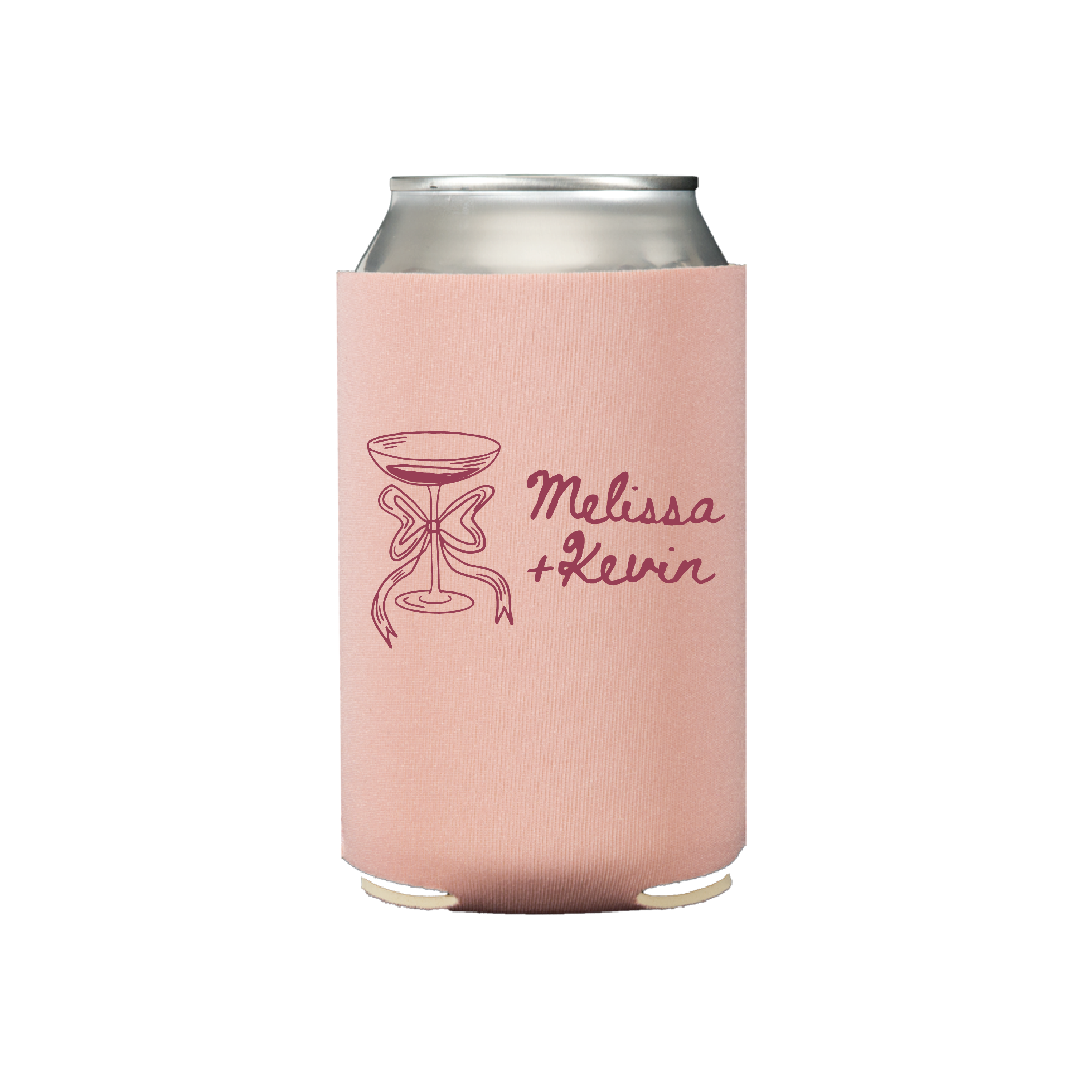 Champagne Doodle Wedding Can Coolers - Can Cooler