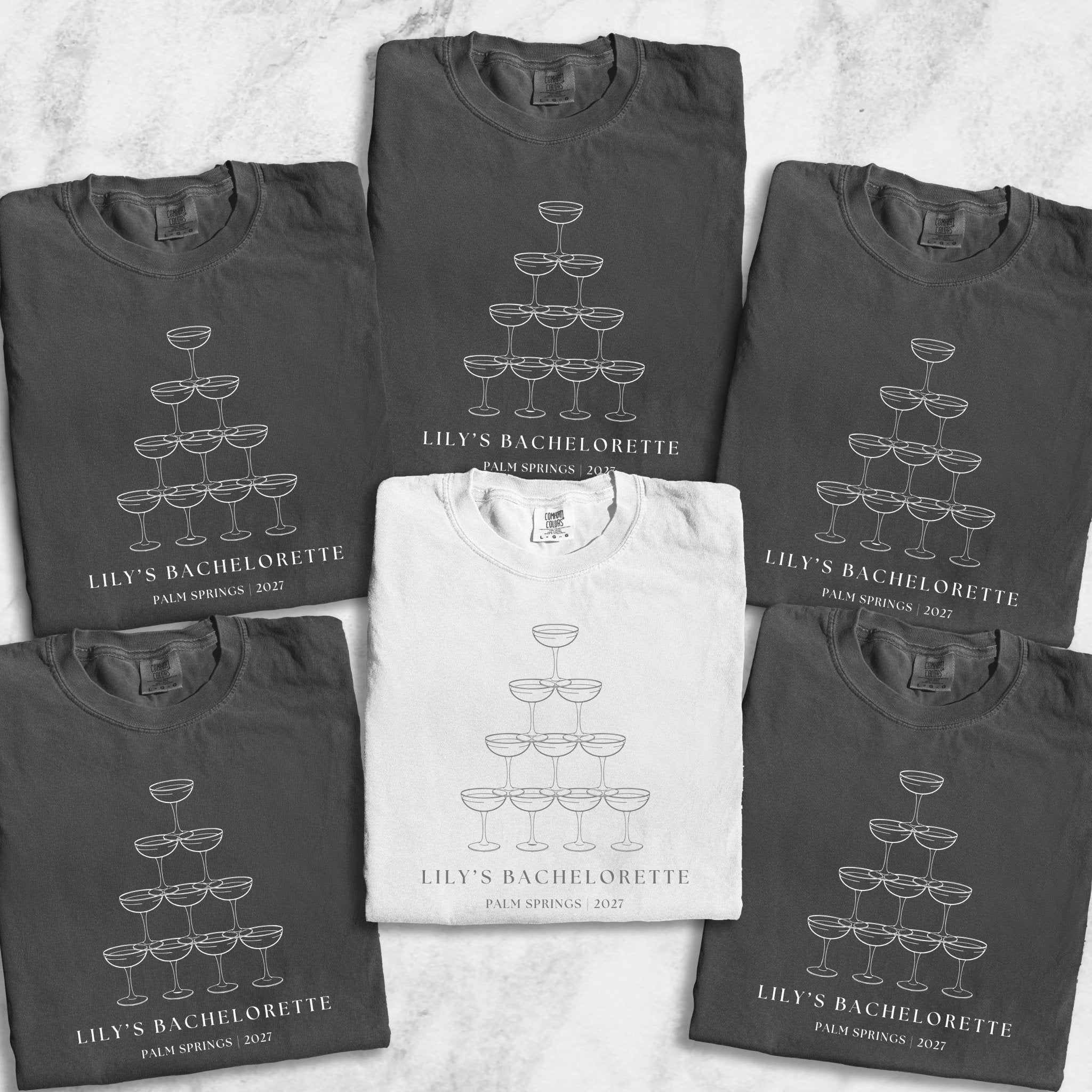 Champagne Tower Bachelorette T-Shirt