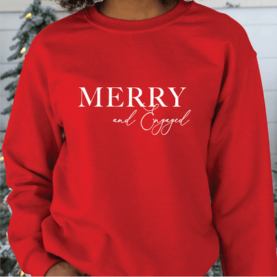 Merry And Engaged Shirt - Apparel