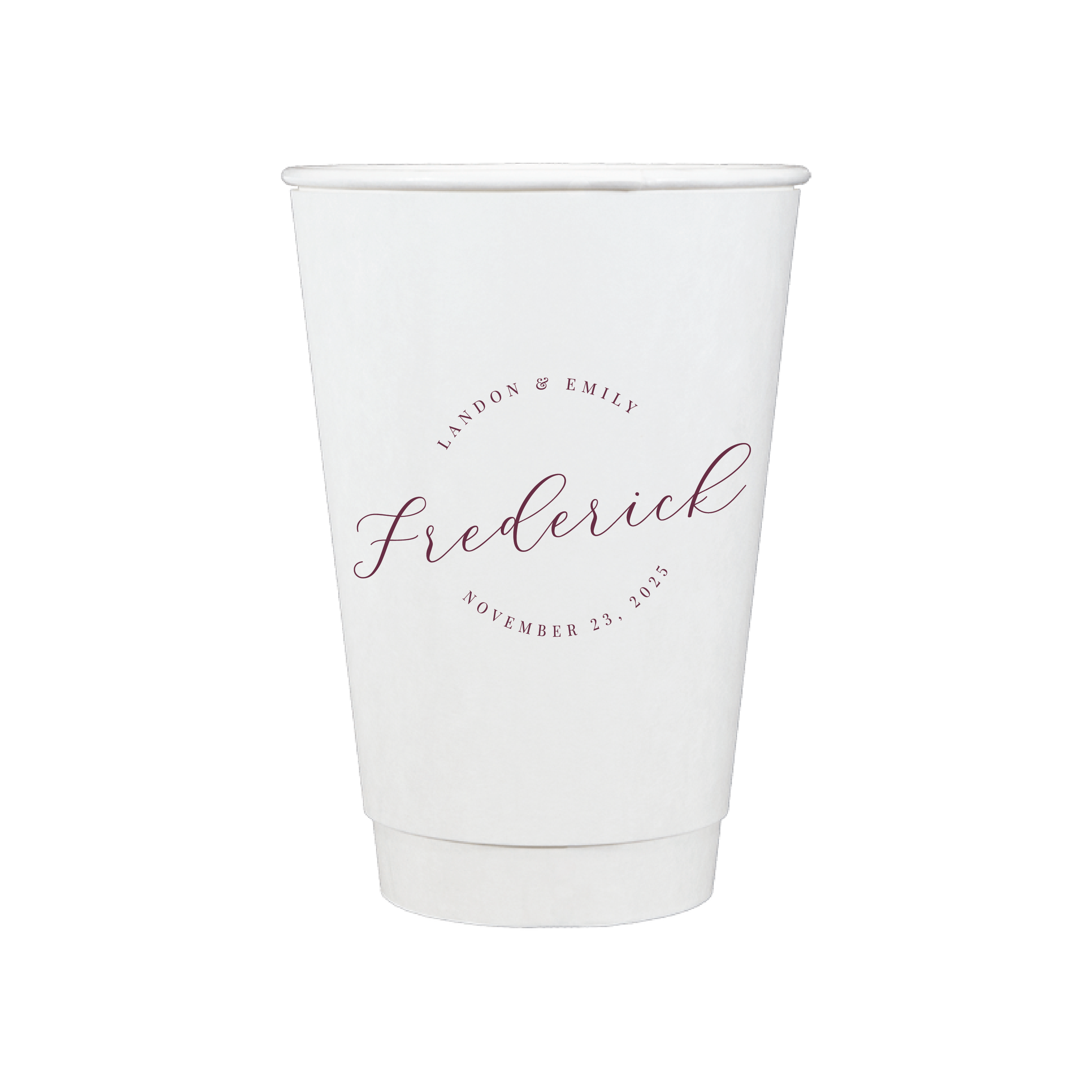 Last Name Personalized Wedding Paper Cups - Cup - Paper Cup