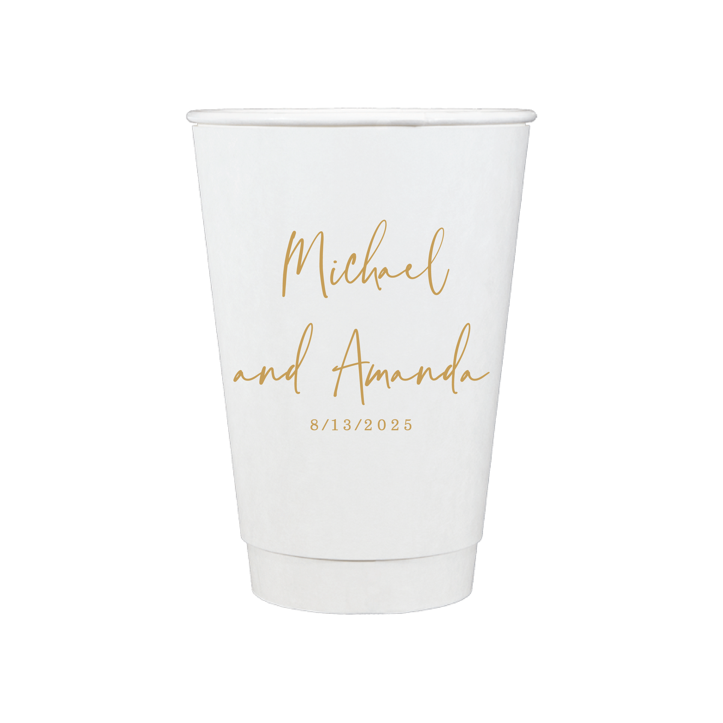 Custom Personalized Wedding Paper Cups - Cup - Paper Cup