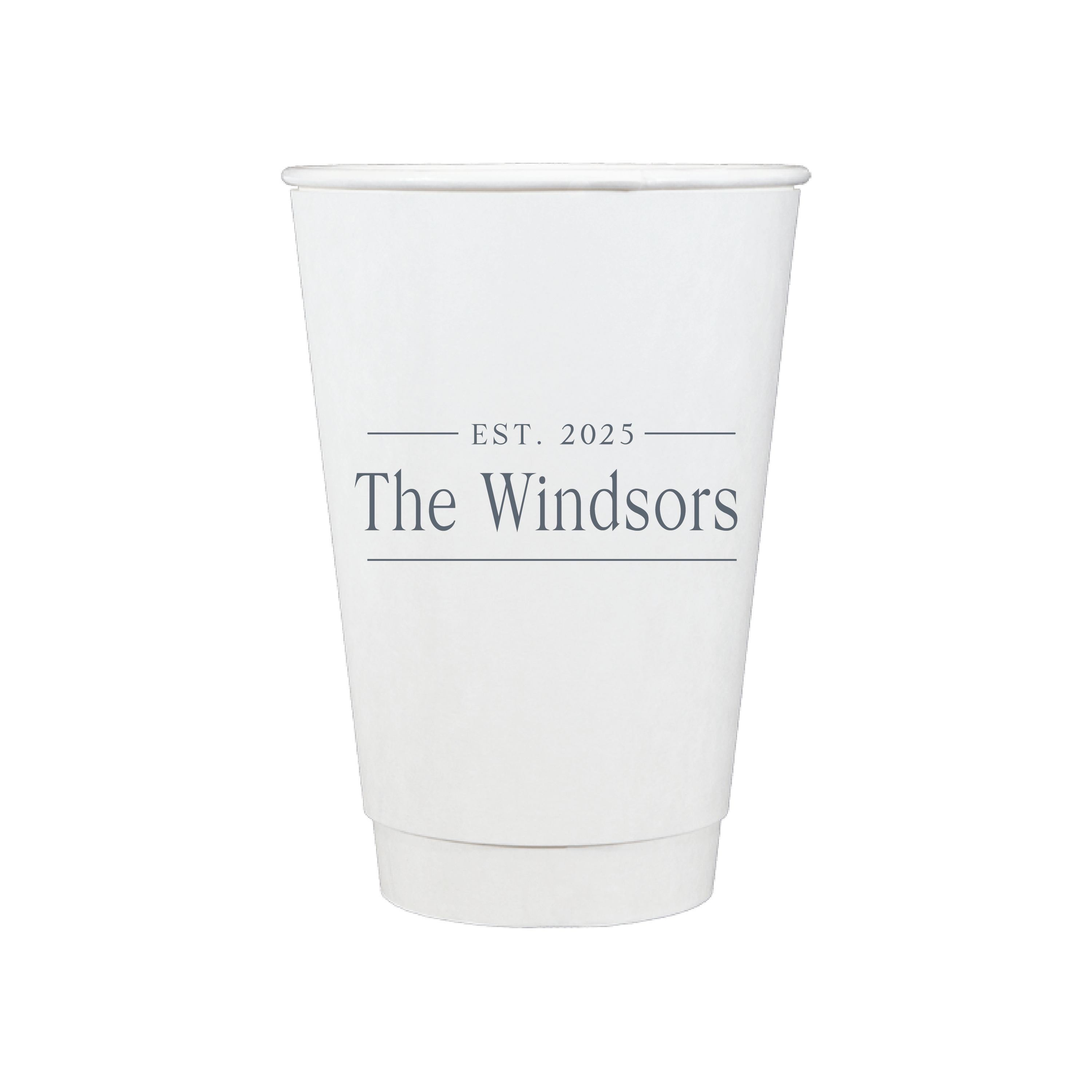 Custom Monogram Personalized Wedding Paper Cups - Cup - Paper Cup