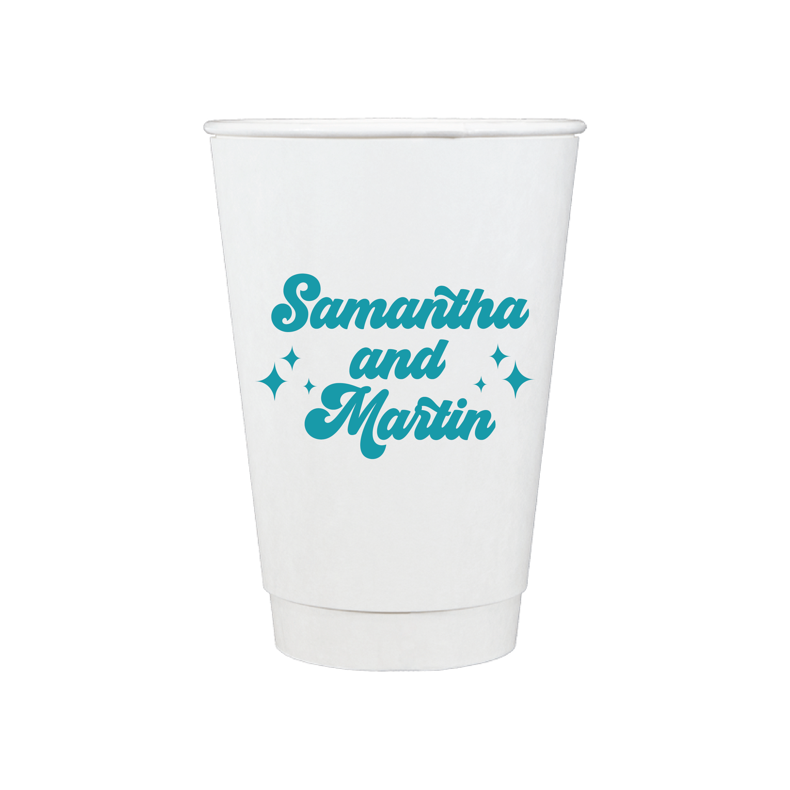Custom Monogram Personalized Wedding Paper Cups - Cup - Paper Cup